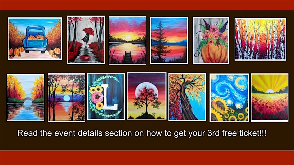 Paint and sip: Autumn inspirations (buy 2 tickets and get a 3rd free!) at Sun King Fishers Small-Batch Brewery – Fishers, IN