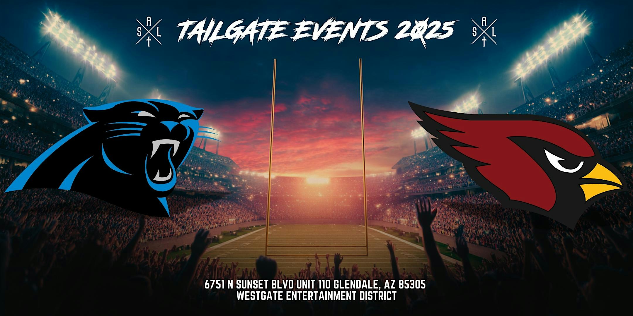 NFL Tailgate at Salt Westgate – Panthers vs. Cardinals 2025 at Salt – Glendale, AZ