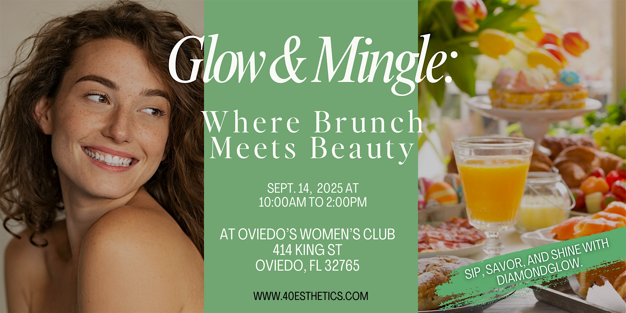 Glow & Mingle: Where Brunch Meets Beauty in Oviedo at 414 King St – Oviedo, FL