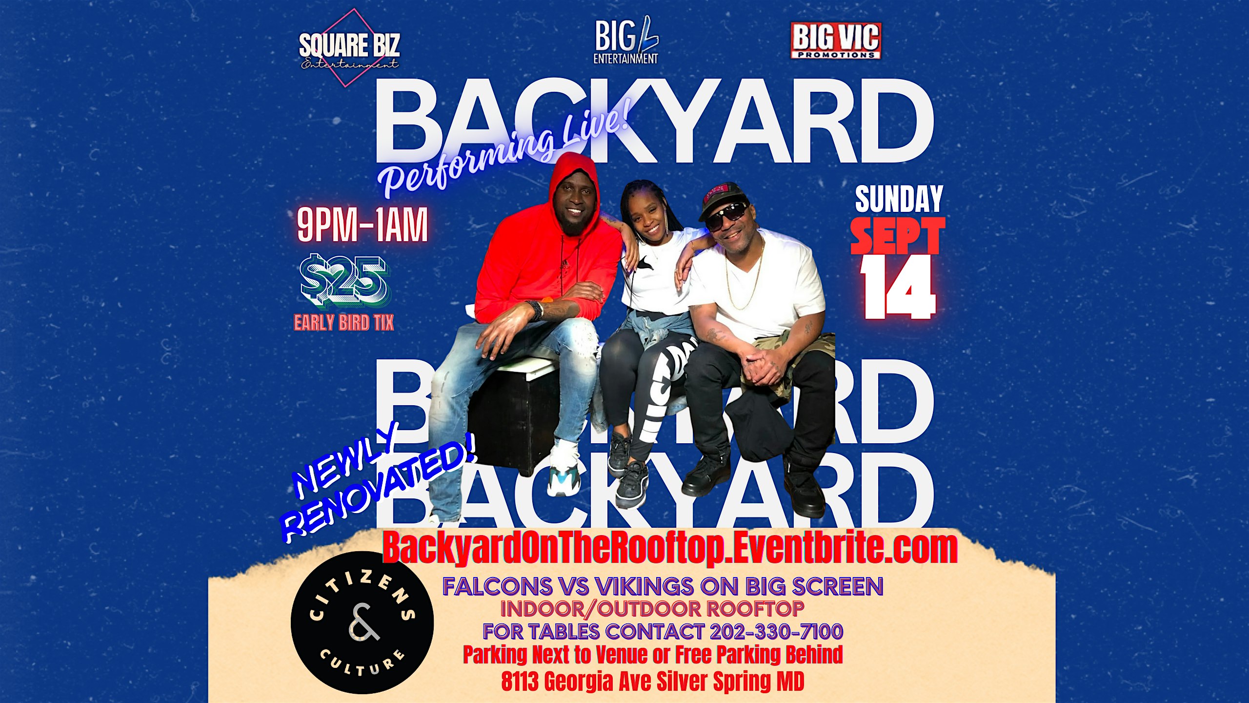Back on the Rooftop – Backyard Band Live at Citizens & Culture, Georgia Avenue, Silver Spring, MD, USA – Silver Spring, MD