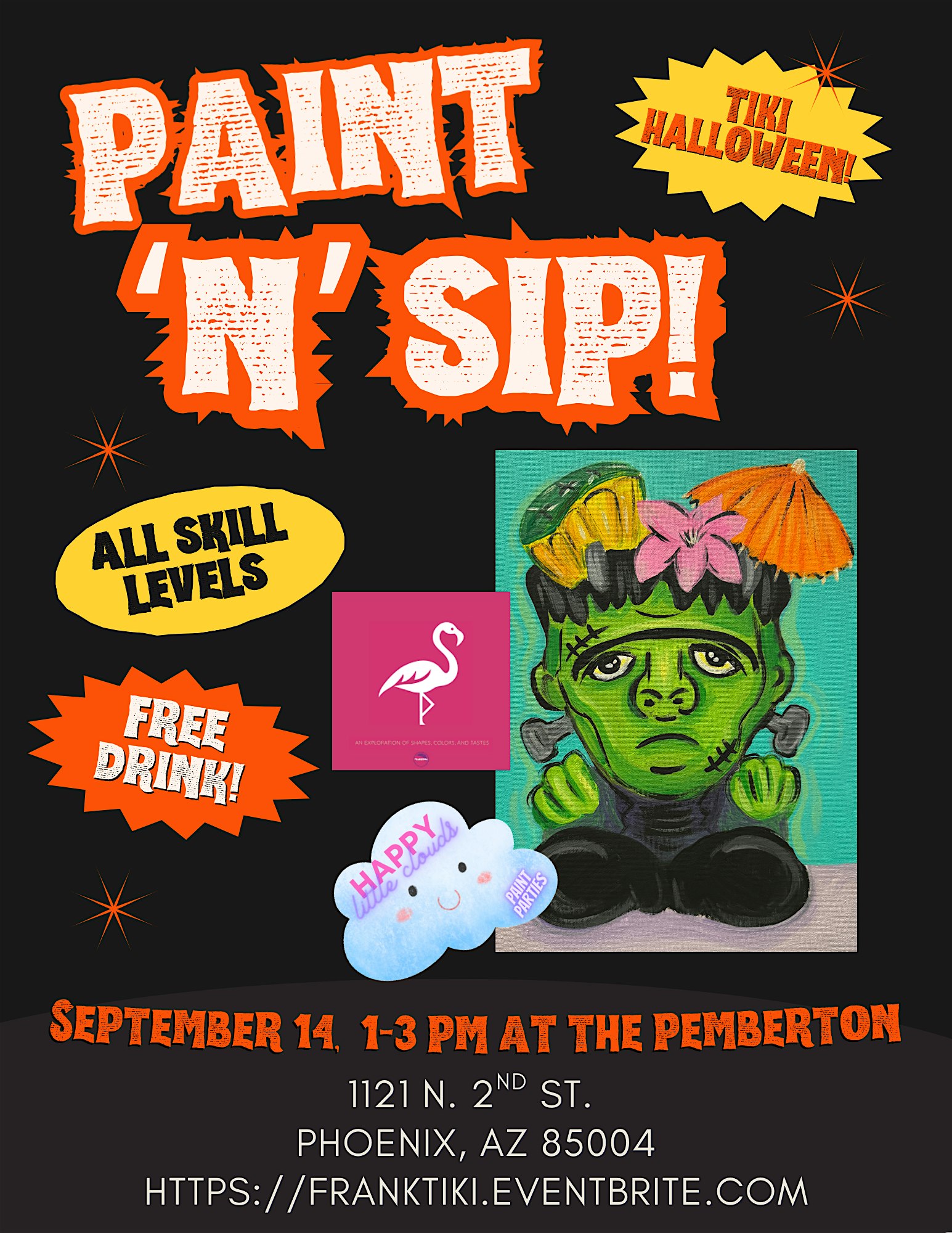 Tiki Halloween Paint and Sip at The Pemberton! at The Pemberton – Phoenix, AZ