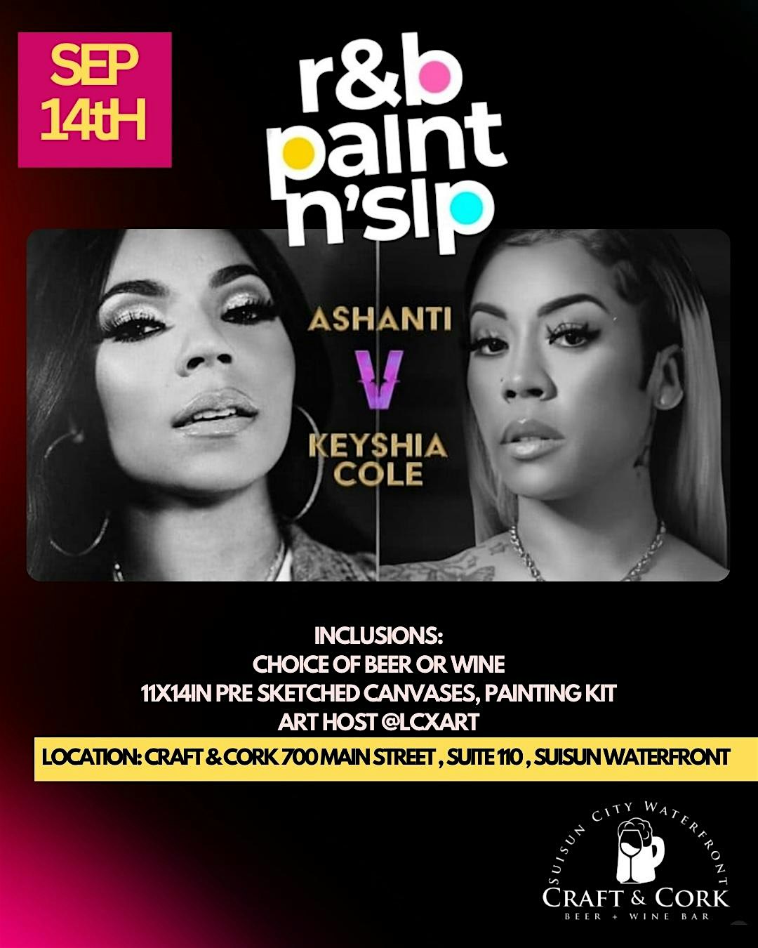 RnB Paint & Sip Event by Craft & Cork at Craft & Cork – Suisun City, CA