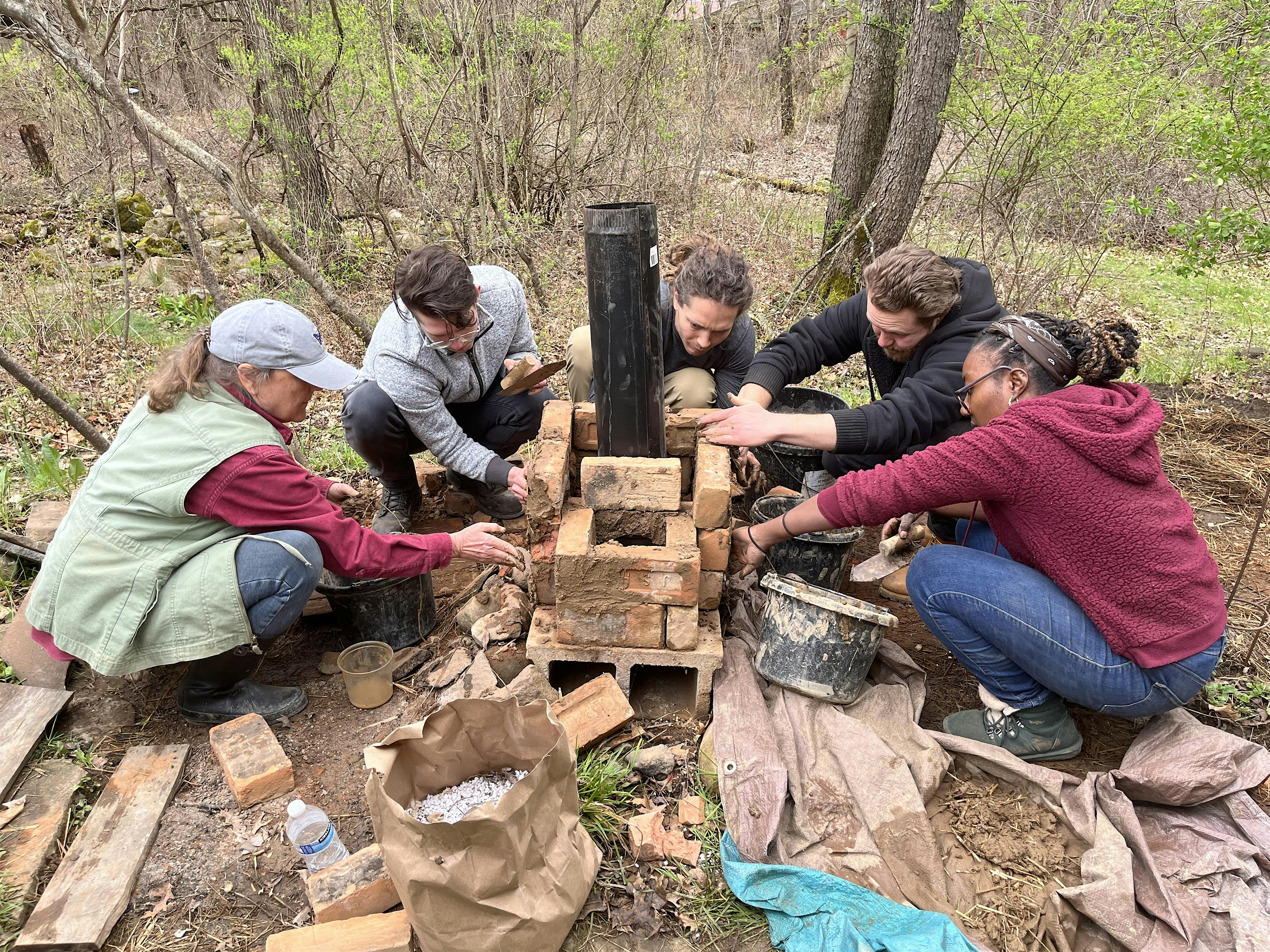 ROCKET STOVE Outdoor Cooker BUILD & Eco-Cooking at Private Residence – Addison Township, MI