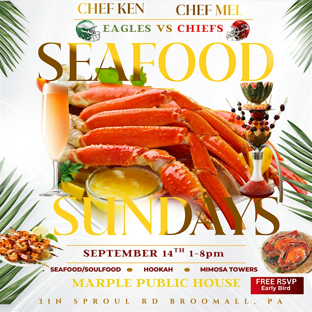 Seafood Sundays/ Eagles Watch Party ‼️ at Marple Public House – Broomall, PA
