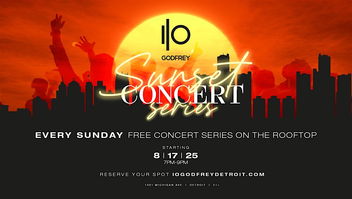 Sunset Concert Series at The Godfrey Detroit, Curio Collection by Hilton – Detroit, MI