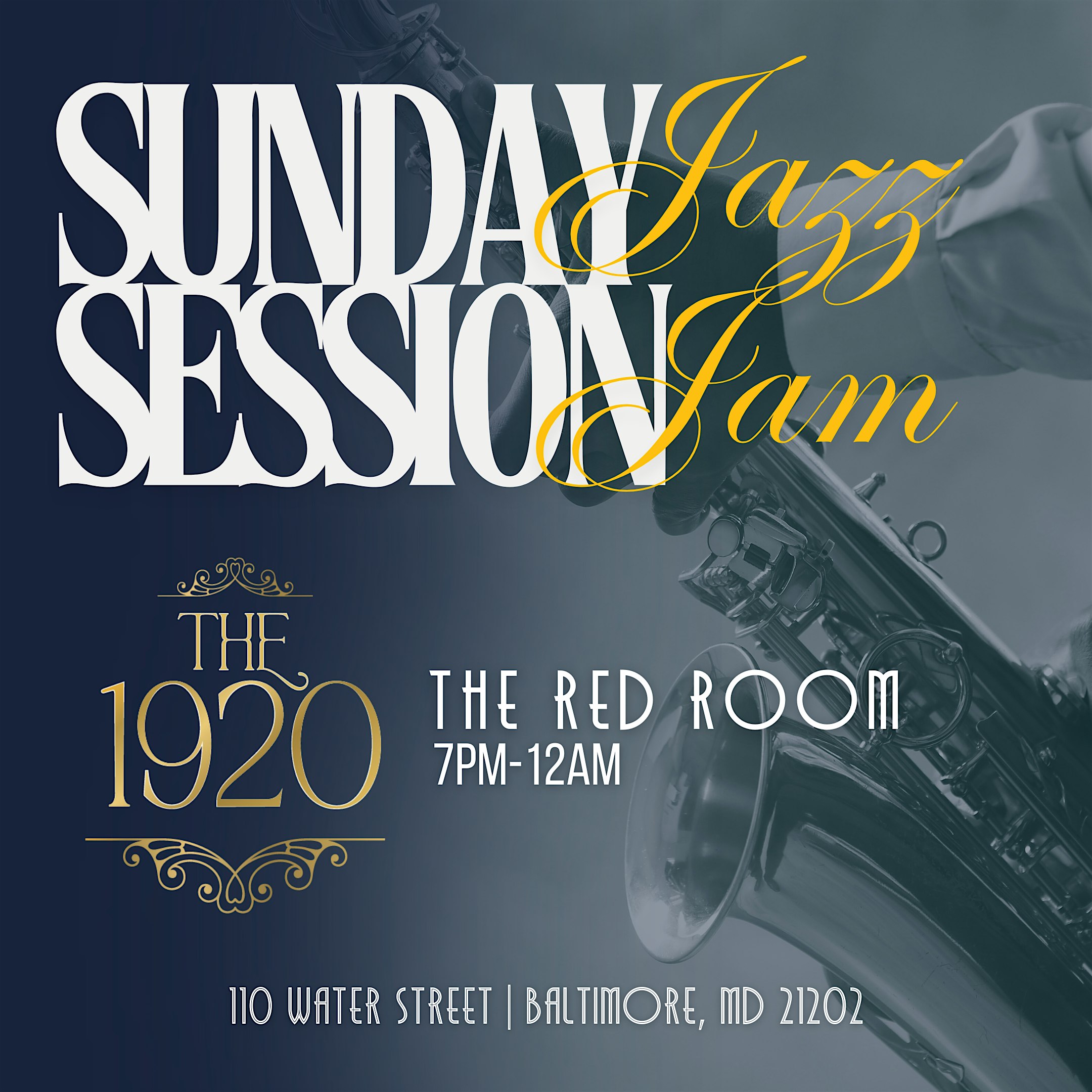 Sunday Jazz Jam Session at 110 Water St – Baltimore, MD