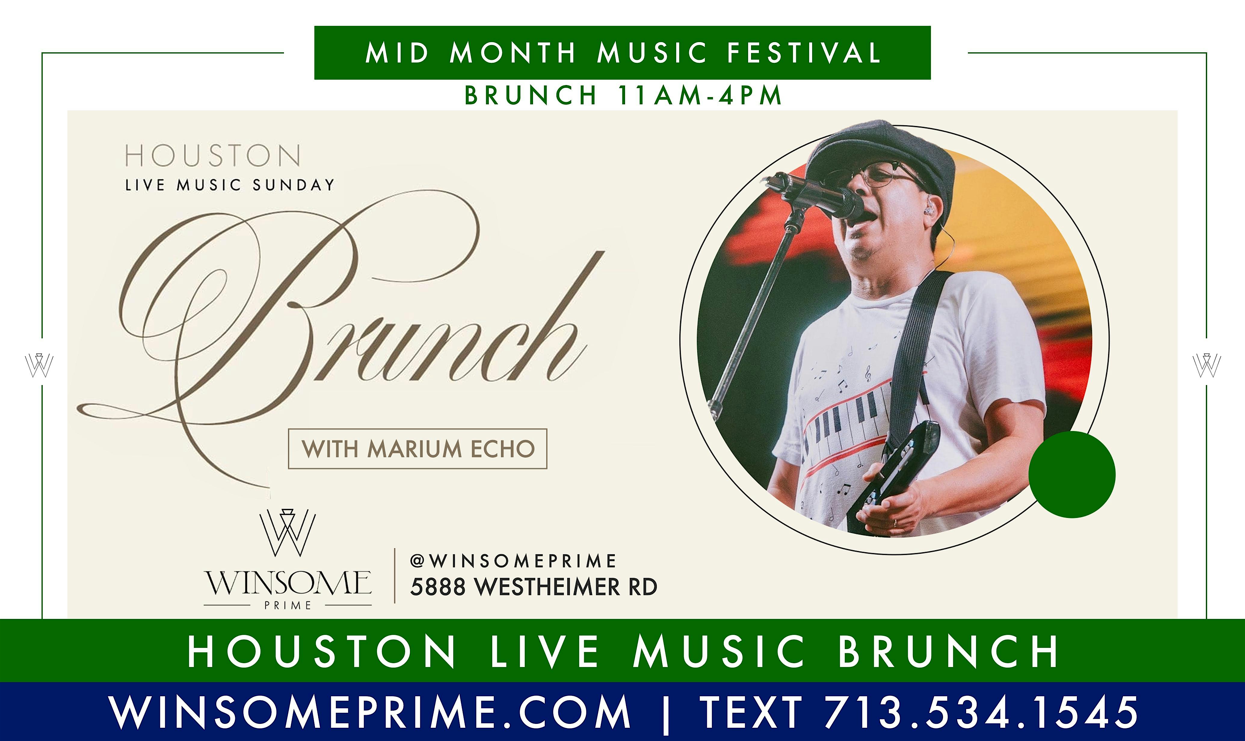 HOUSTON LIVE MUSIC BRUNCH – WINSOME PRIME – 713.534.1545 at Winsome Prime – Houston, TX
