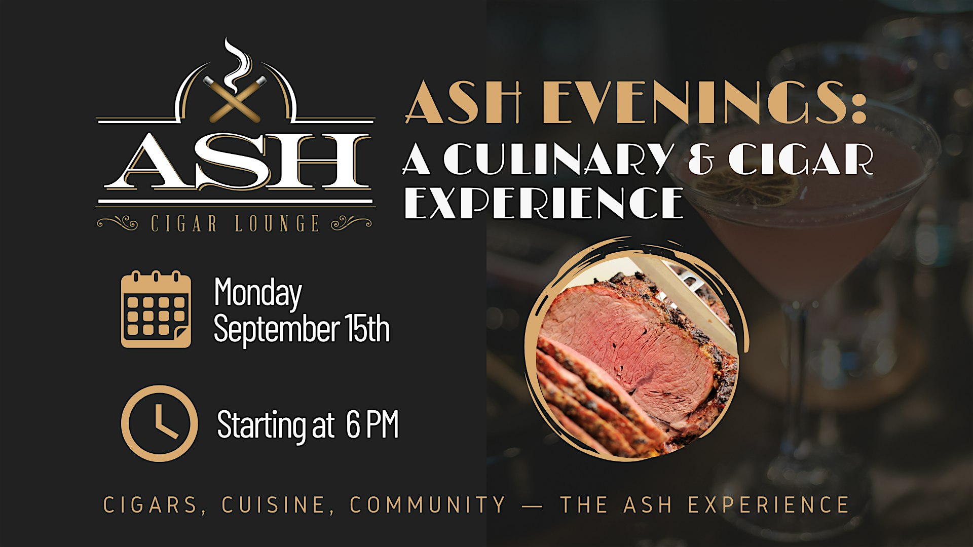 Ash Evenings: A Culinary & Cigar Experience at Ash Cigar Lounge, 92A Route 125, Kingston, NH, USA – Kingston, NH