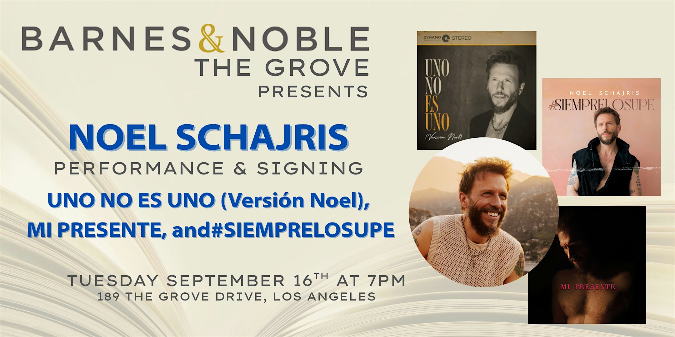 Noel Schajris performs at B&N The Grove at Barnes & Noble The Grove – Los Angeles, CA