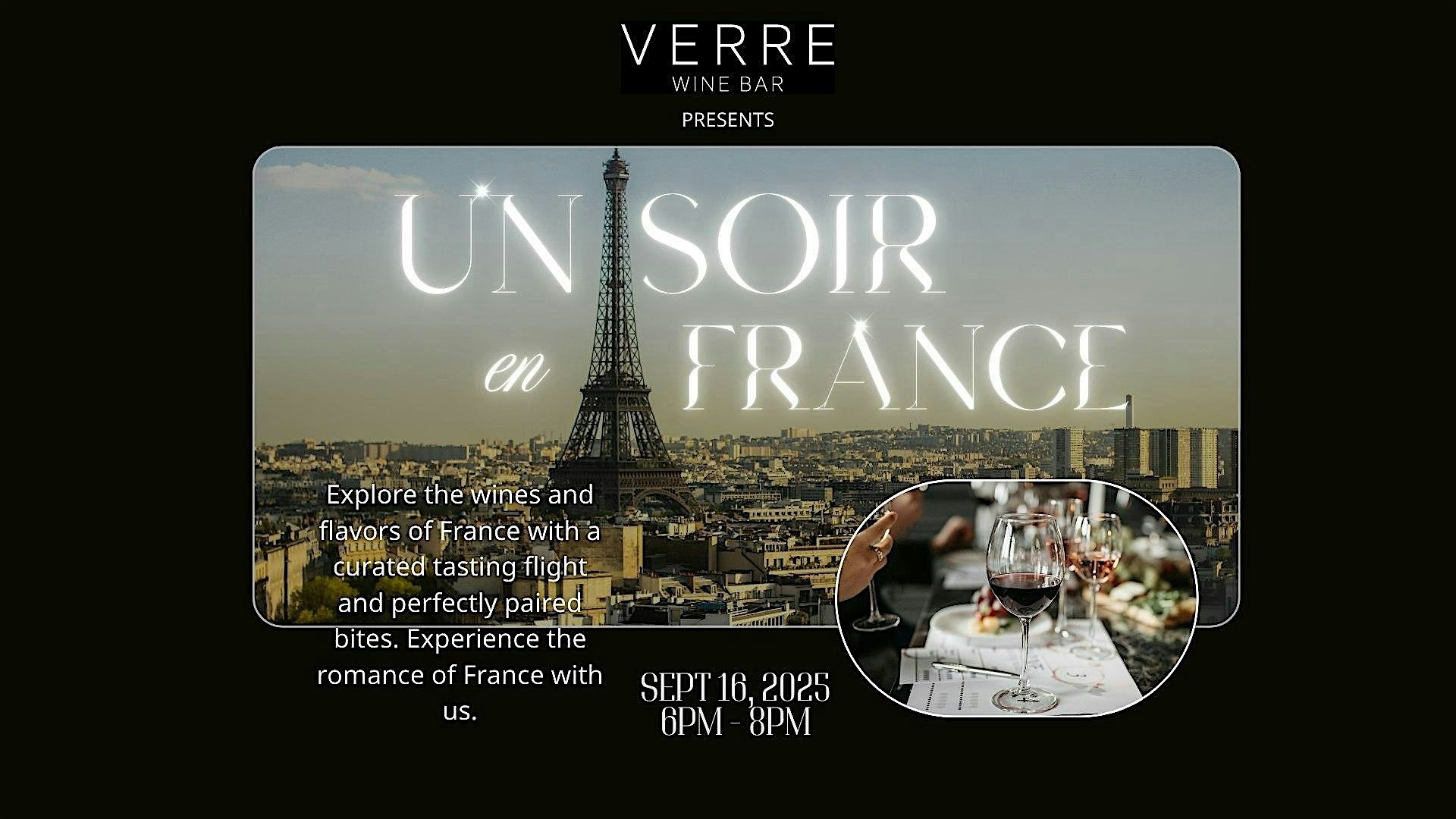VERRE Wine Bar Presents: Un Soir en France at Verre Wine Bar – Arlington, VA