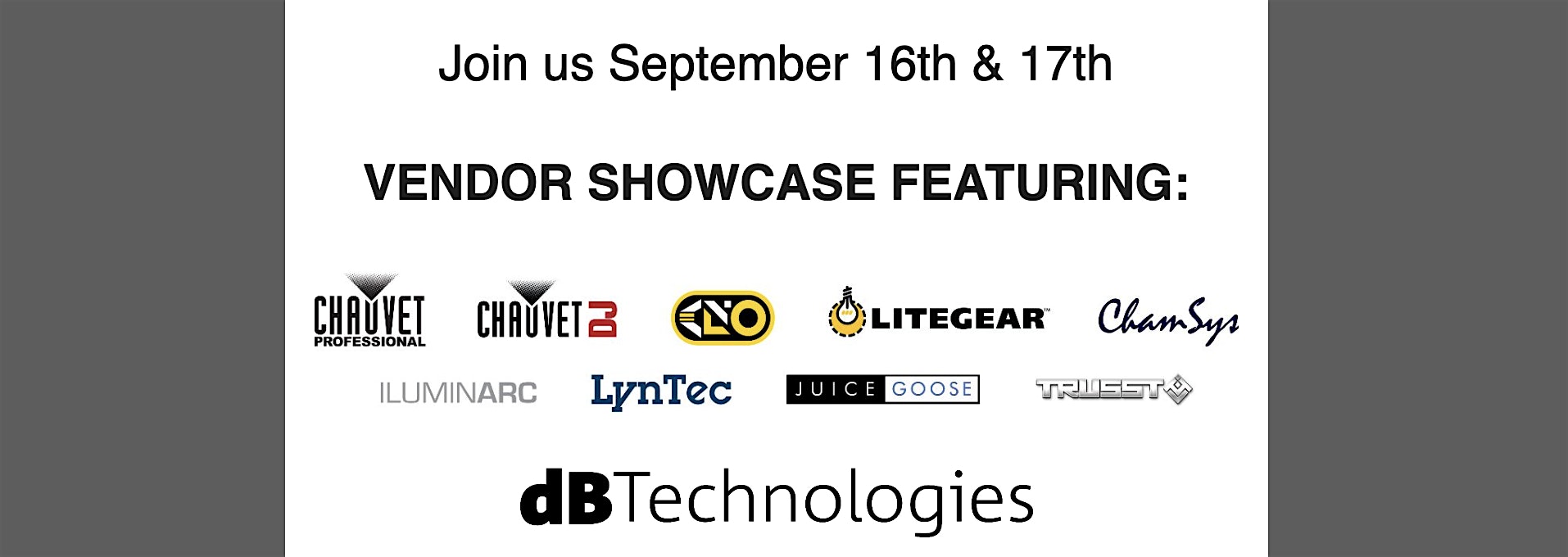 Vendor Showcase Featuring Chauvet and dBTechnologies at Legacy Production Group – Brooklyn Center, MN