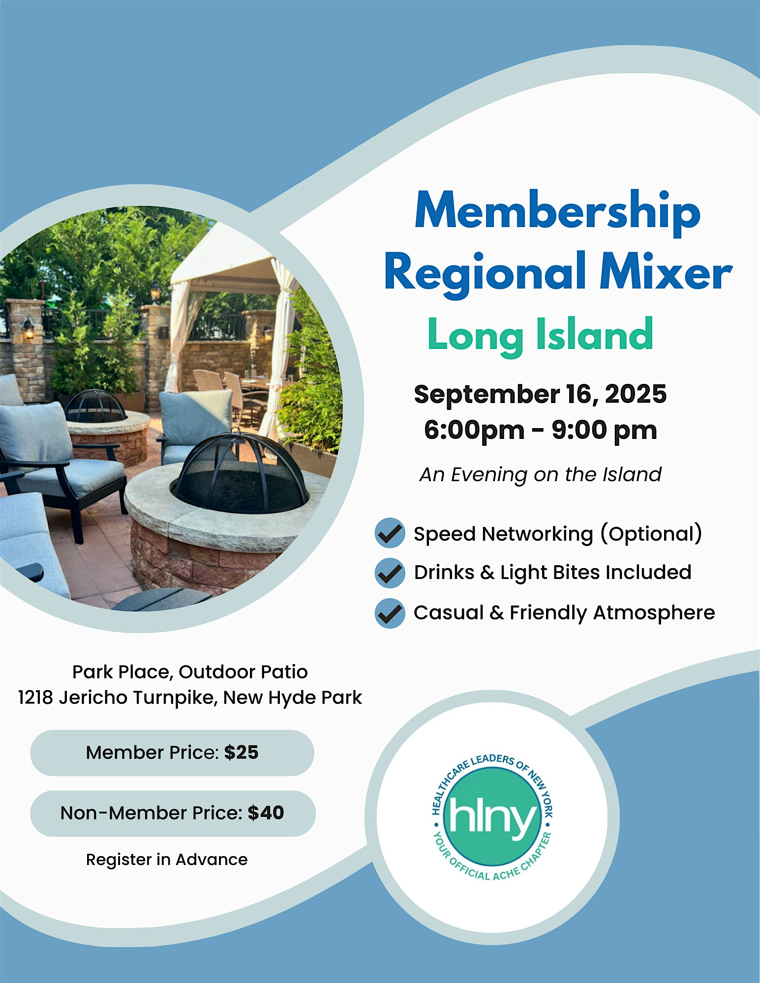 HLNY Long Island Membership Regional Mixer at Park Place – New Hyde Park, NY