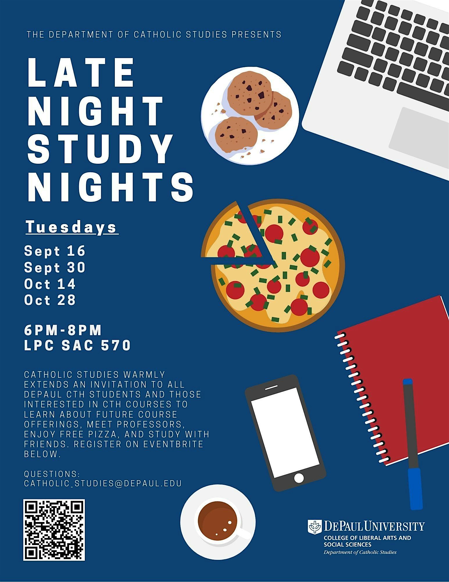 Late Night Study Nights at DePaul University – Schmitt Academic Center – Chicago, IL