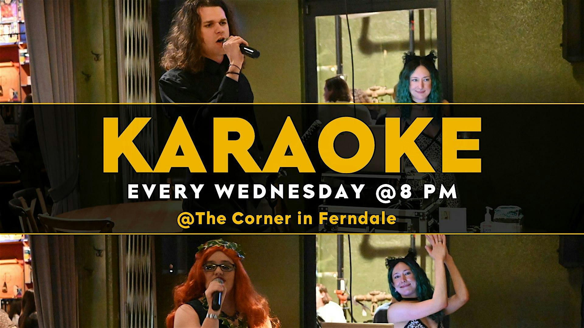 Karaoke Wednesdays at The Corner at The Corner Grill, Bar + Game Room – Ferndale, MI
