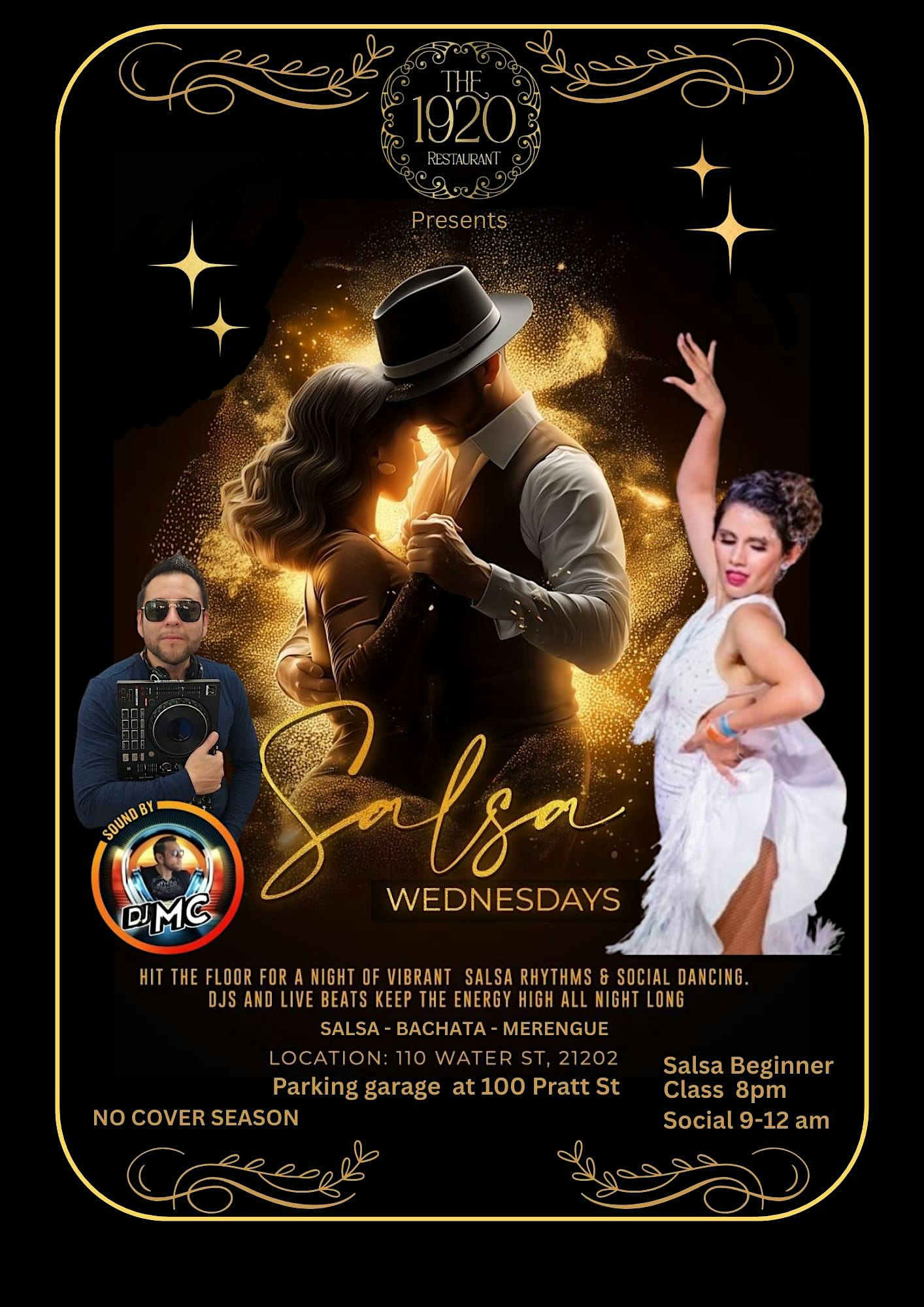 Salsa Bachata The1920 The Social Wednesday’s Night at 108 Water St – Baltimore, MD