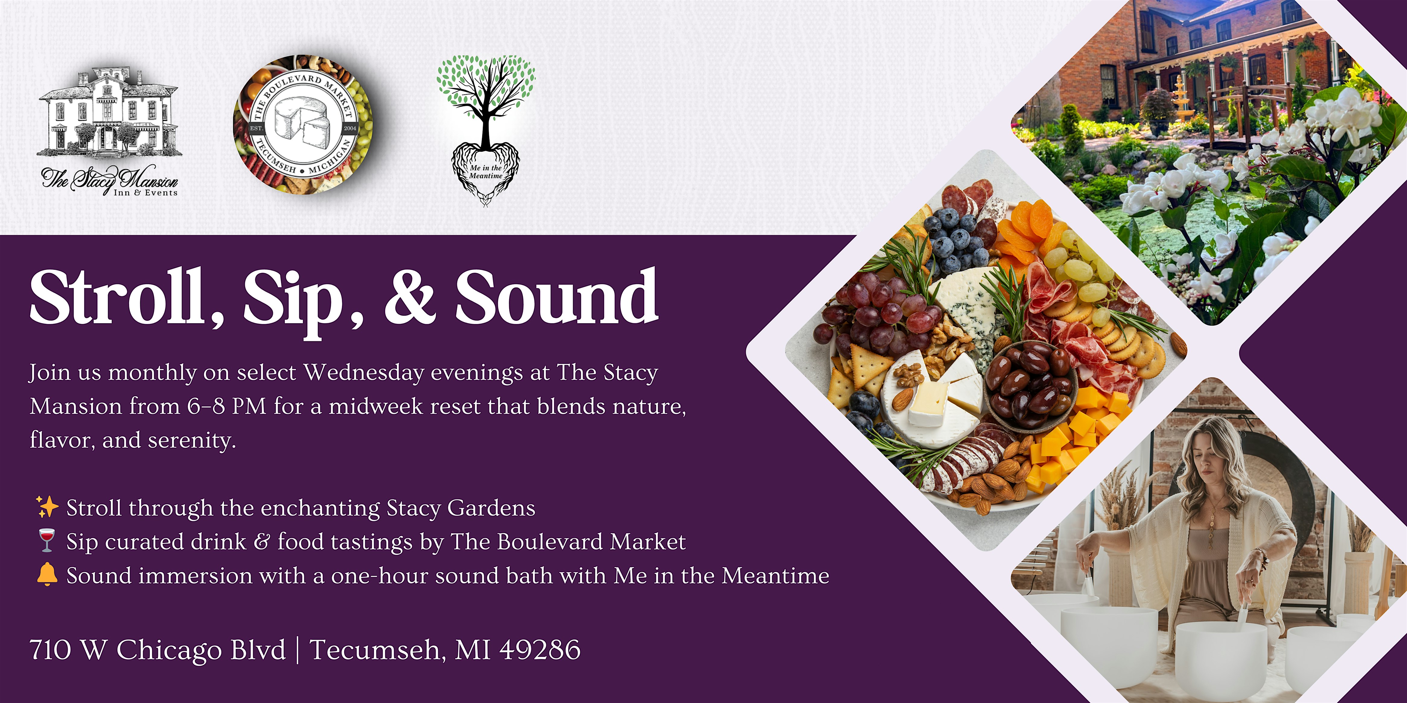 Stroll, Sip, & Sound at The Stacy Mansion – Tecumseh, MI