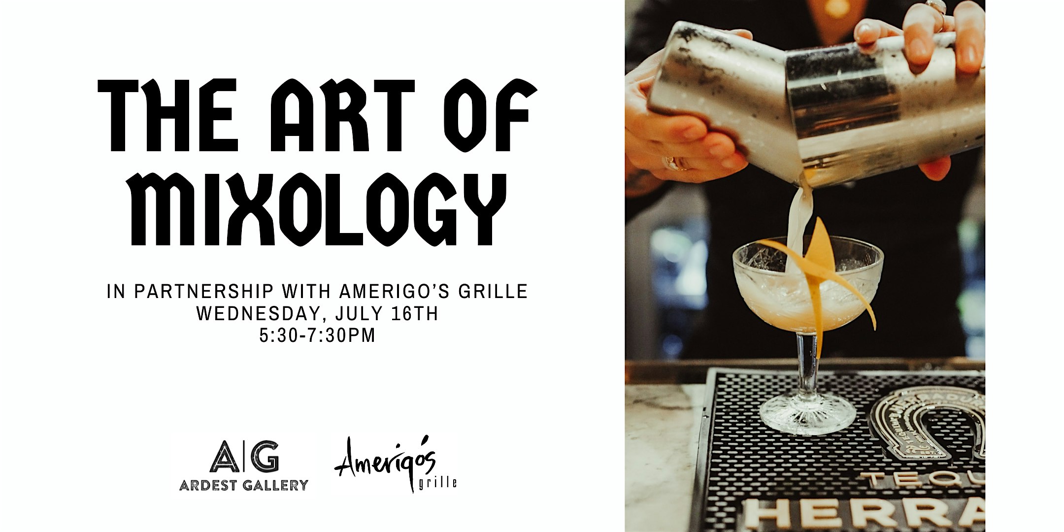 The Art of Mixology – An Evening of Art & Artisanal Cocktails at Ardest Gallery – The Woodlands, TX
