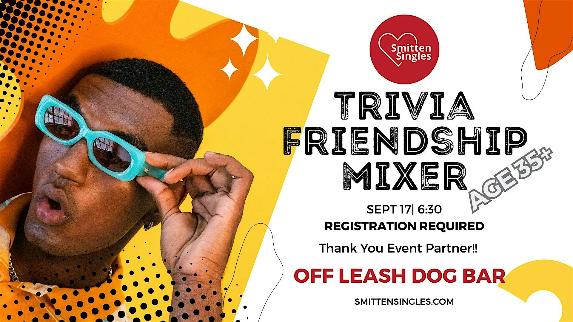 Lincoln Singles Trivia Friendship Meet-Up (Age 35+) at Off Leash Dog Bar – Lincoln, NE