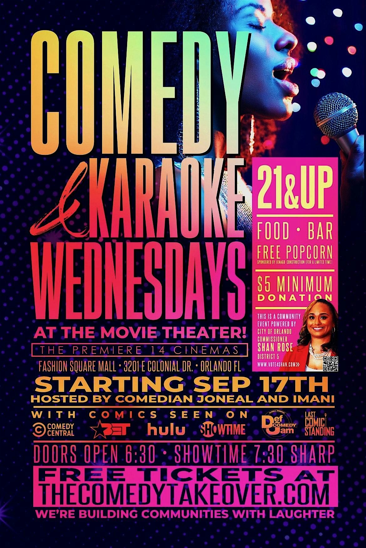 Comedy & Karaoke Wednesdays at 3201 E Colonial Dr – Orlando, FL