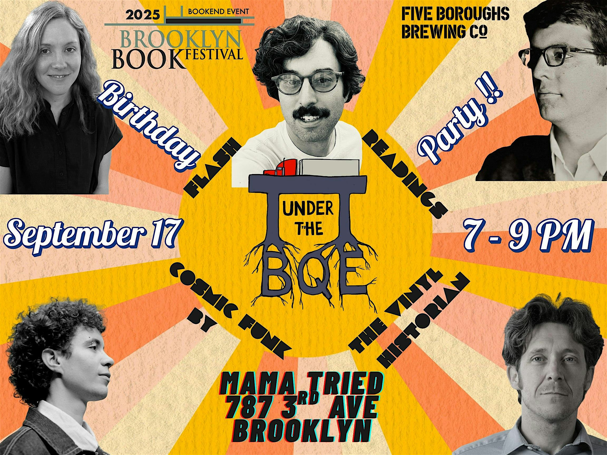 Under the BQE Press’s Brooklyn Book Festival Bookend Birthday Party at Mama Tried – Brooklyn, NY