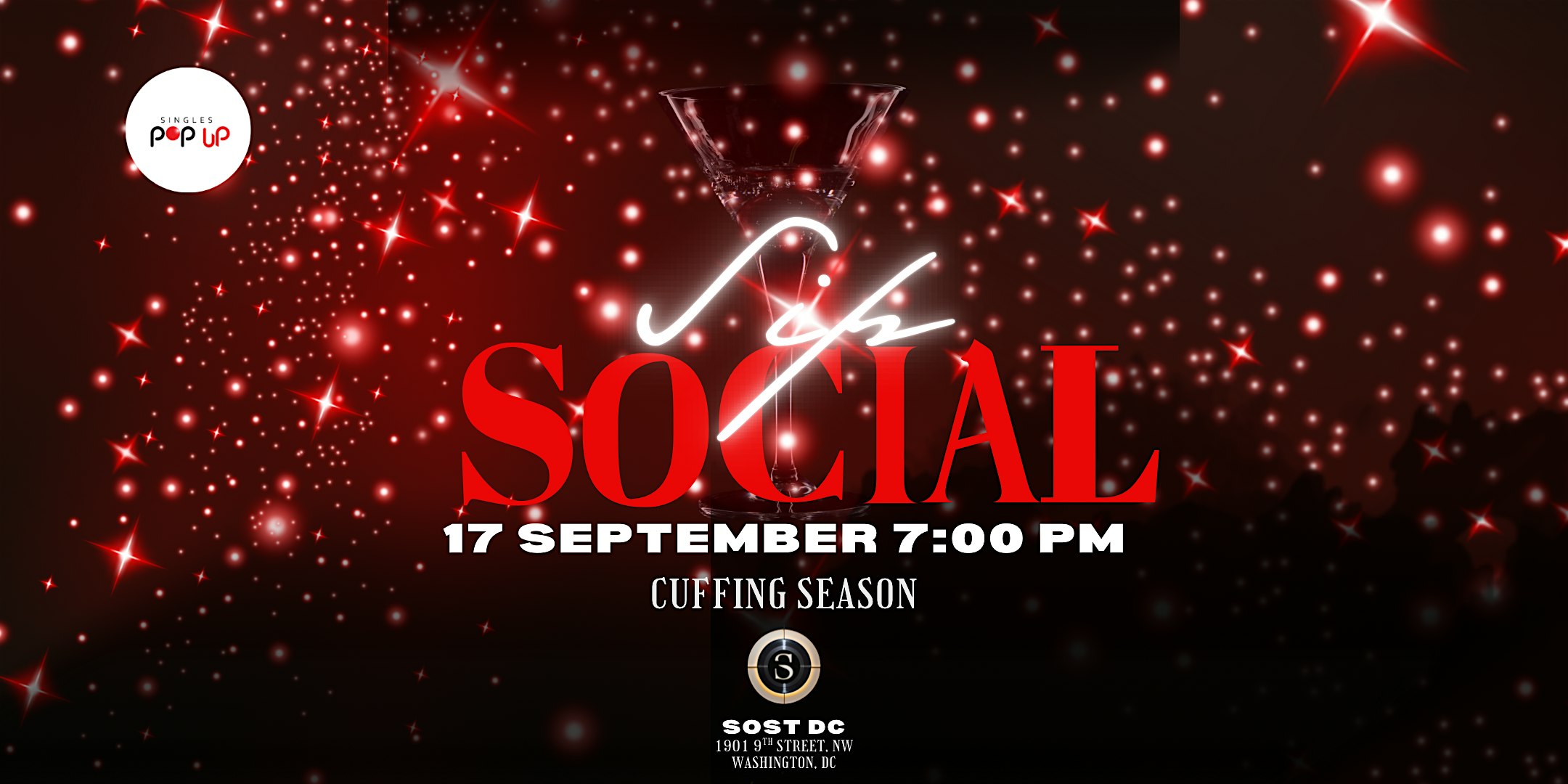 Singles Pop Up Sip Social: A Cuffing Season Event! at SOST – Washington, DC