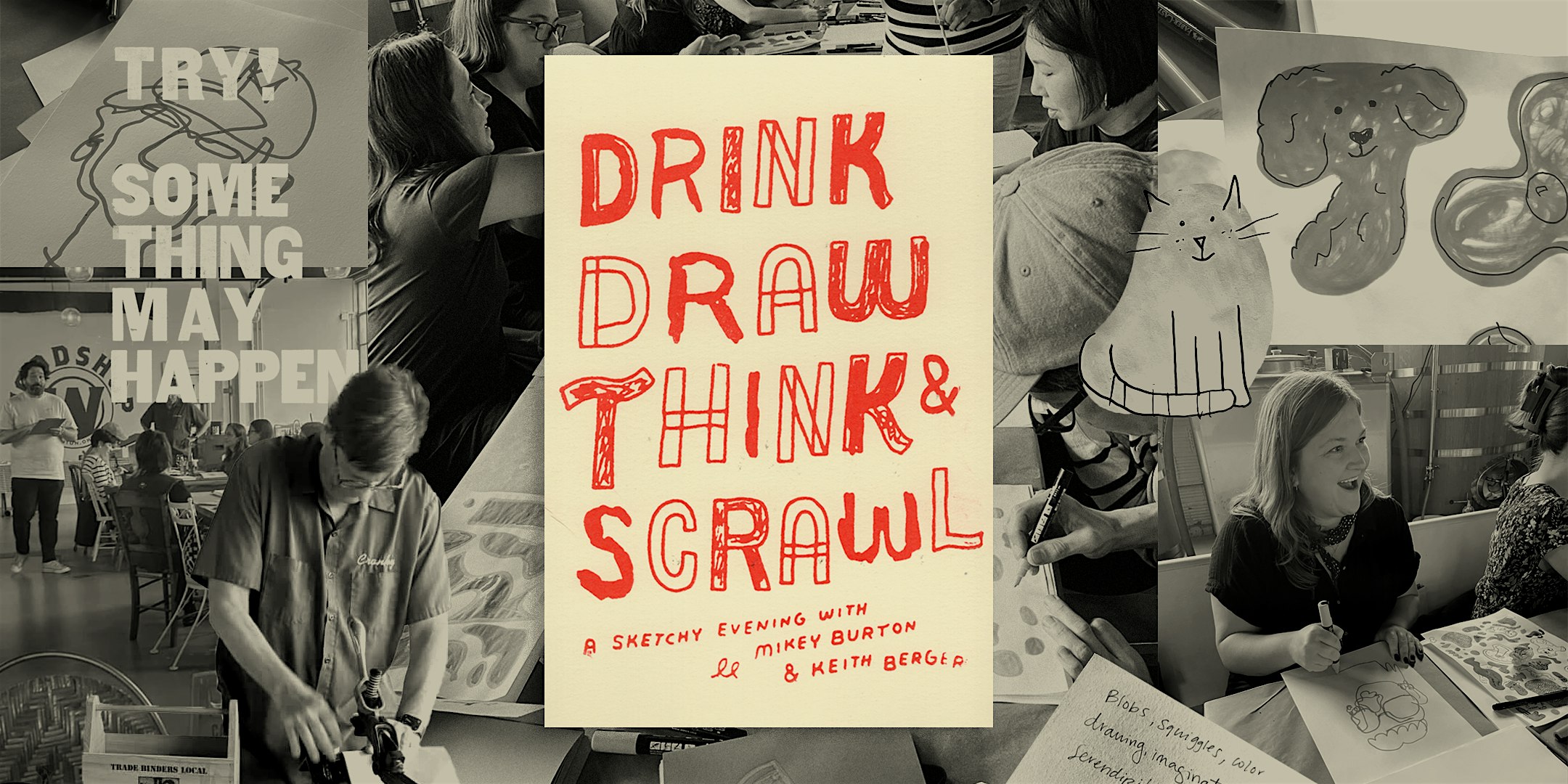 Drink Draw Think & Scrawl September at Woodshop – Canton, OH