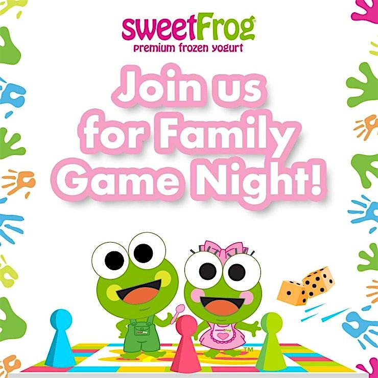 Family Game Night at sweetFrog Wheaton at sweetFrog – Wheaton-Glenmont, MD