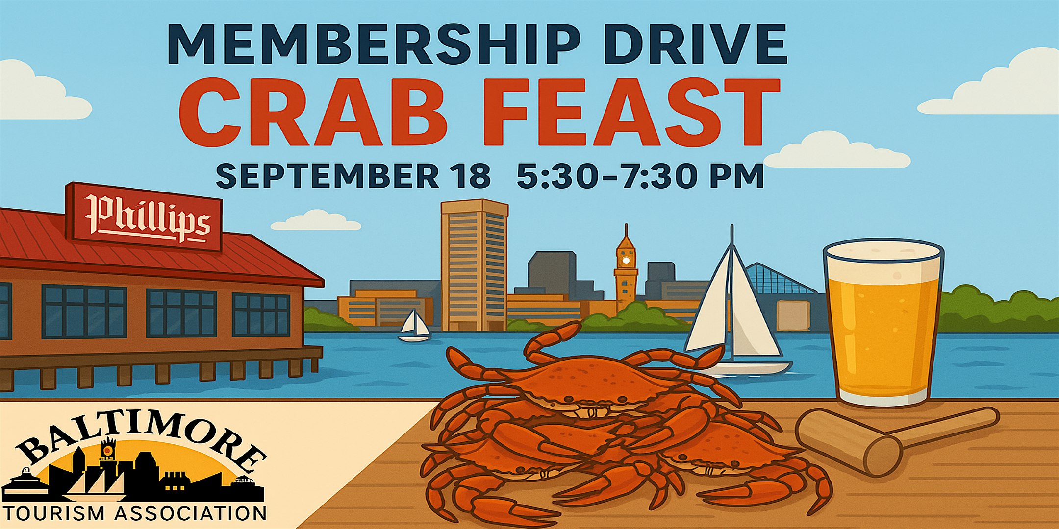BTA Crab Feast & Membership Drive at Phillips Seafood – Baltimore, MD