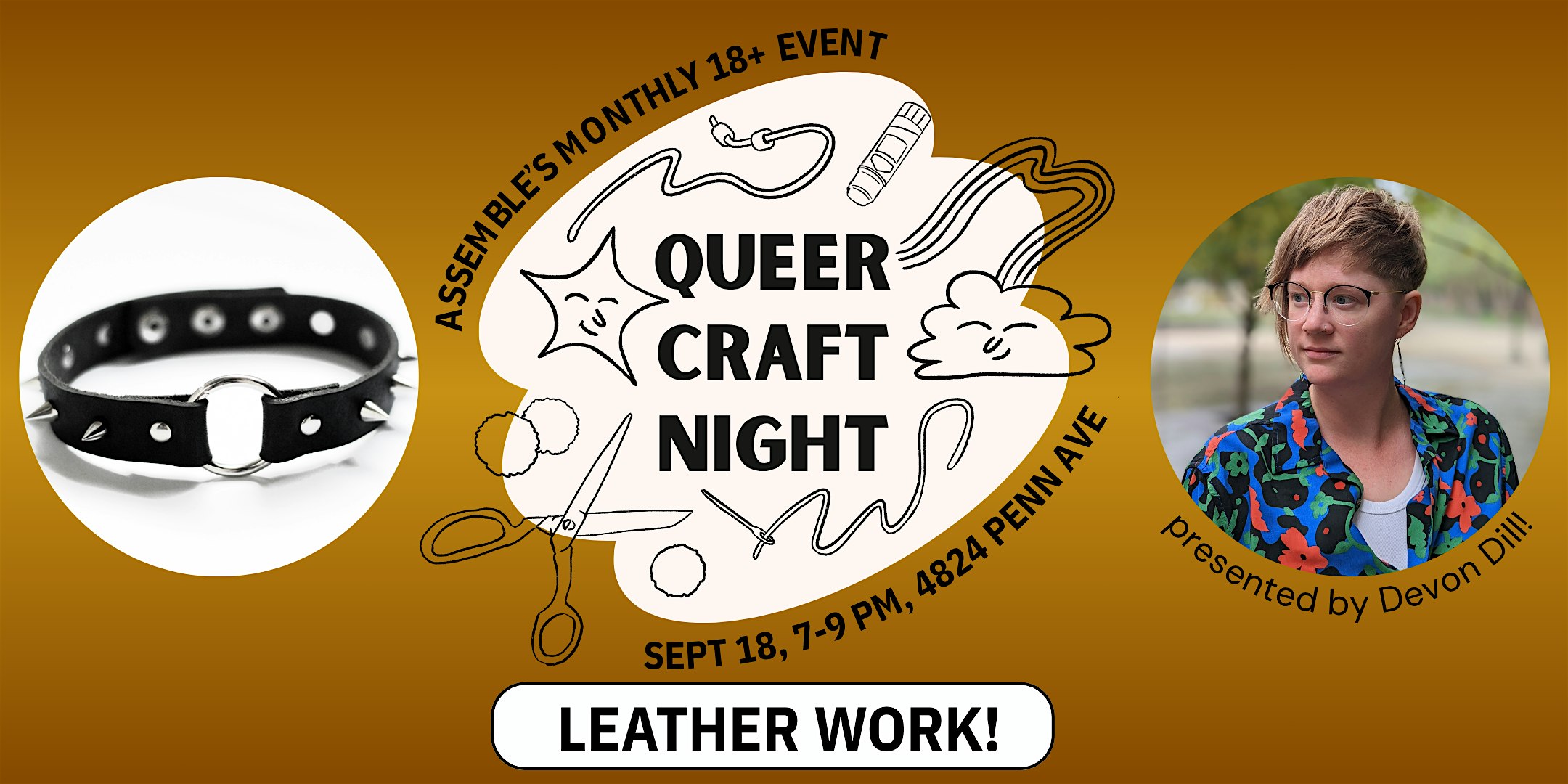 Queer Craft Night – Leather Work! at Assemble – Pittsburgh, PA
