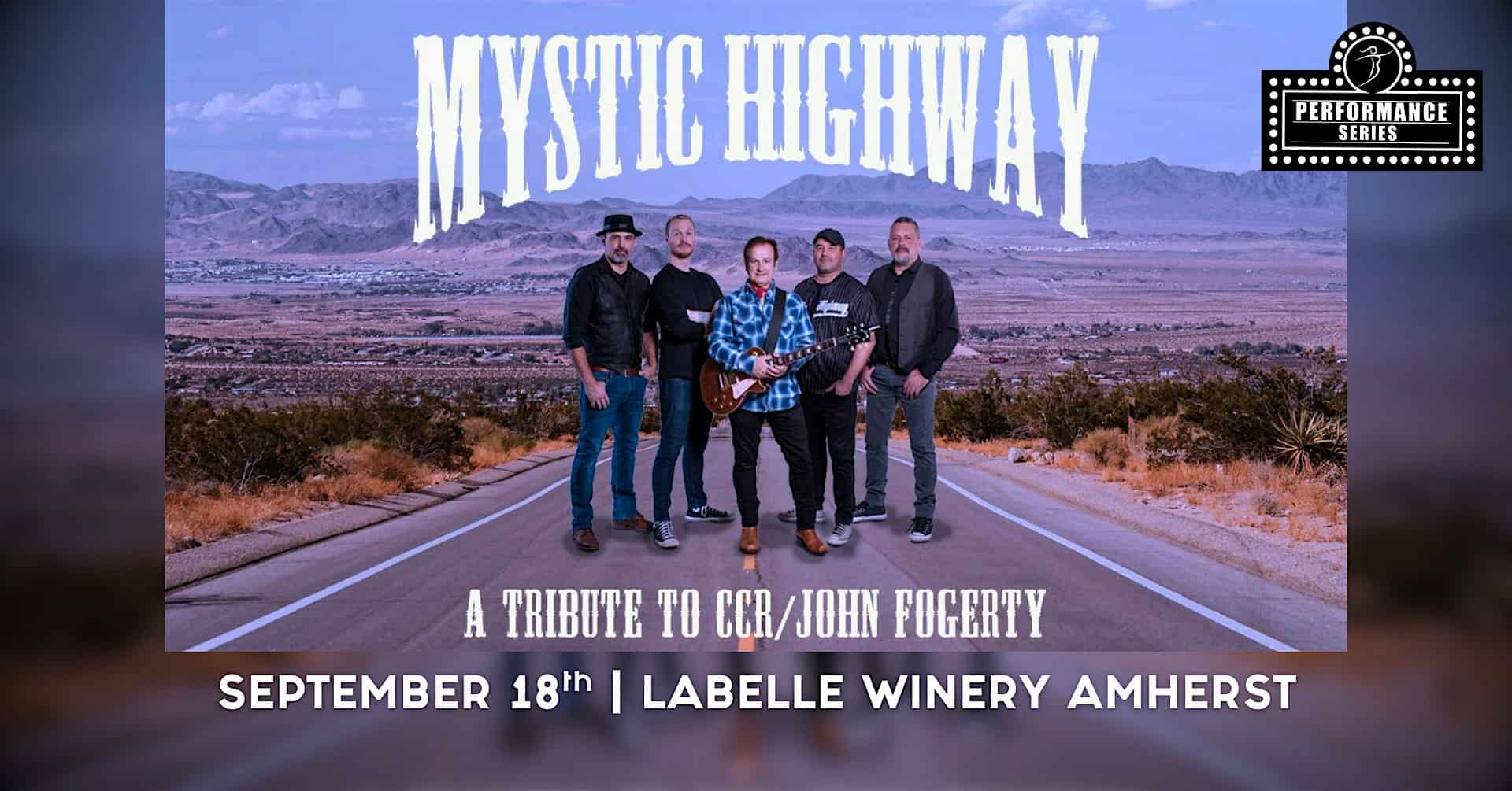 Mystic Highway Concert: Tribute to Creedence Clearwater Revival at LaBelle Winery Amherst Event Center – Amherst, NH