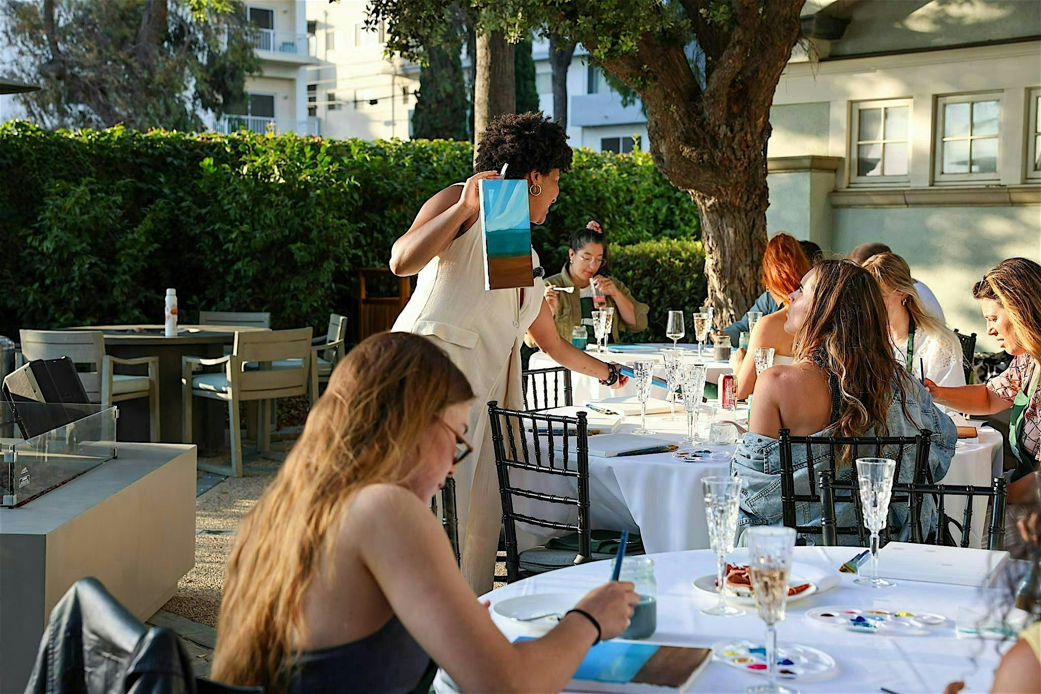 Paint & Sip at Sunset at Fairmont Miramar – Hotel & Bungalows – Santa Monica, CA