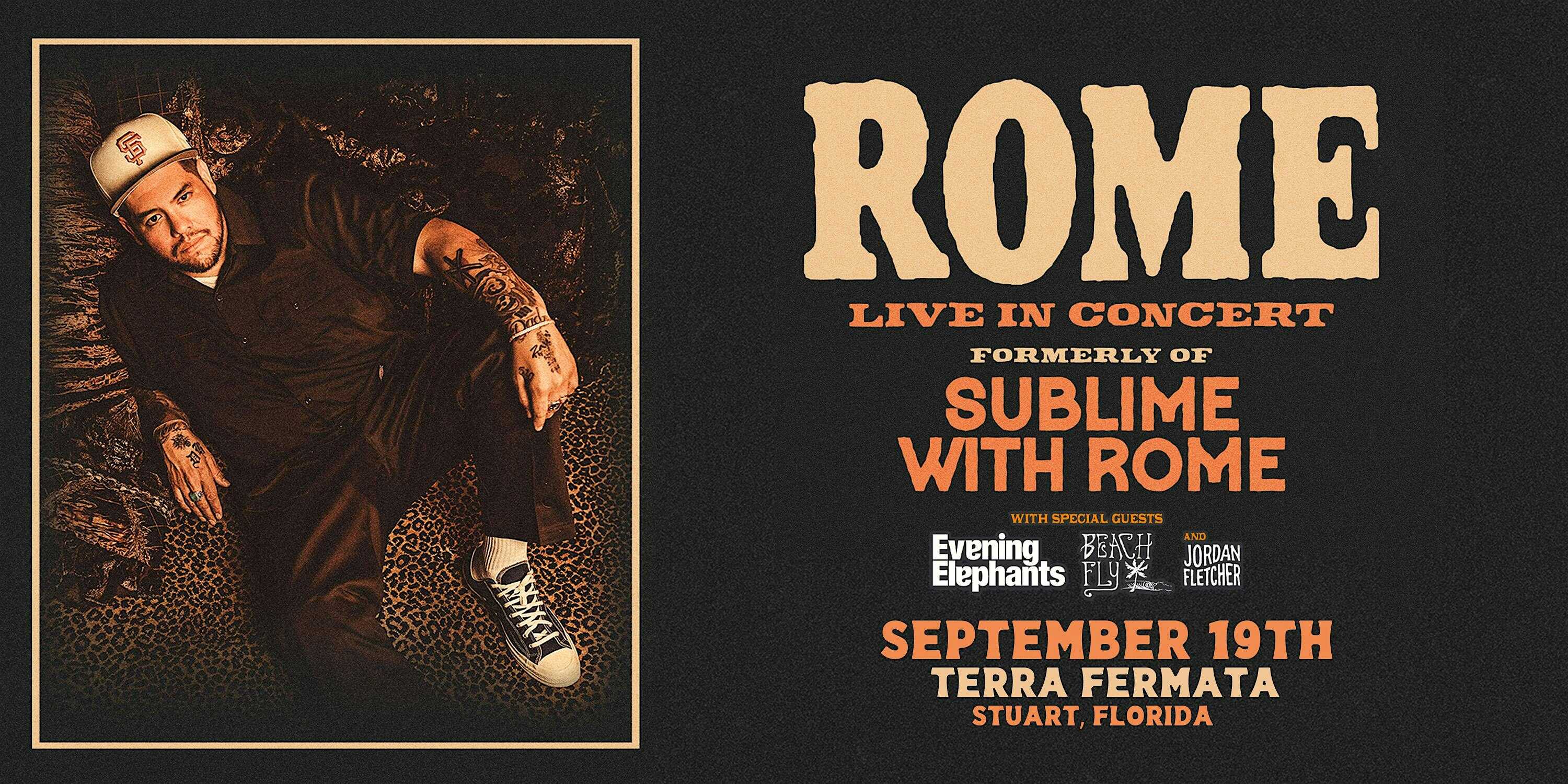 ROME (FORMERLY OF SUBLIME W/ ROME) w/ EVENING ELEPHANTS – STUART at Terra Fermata – Stuart, FL