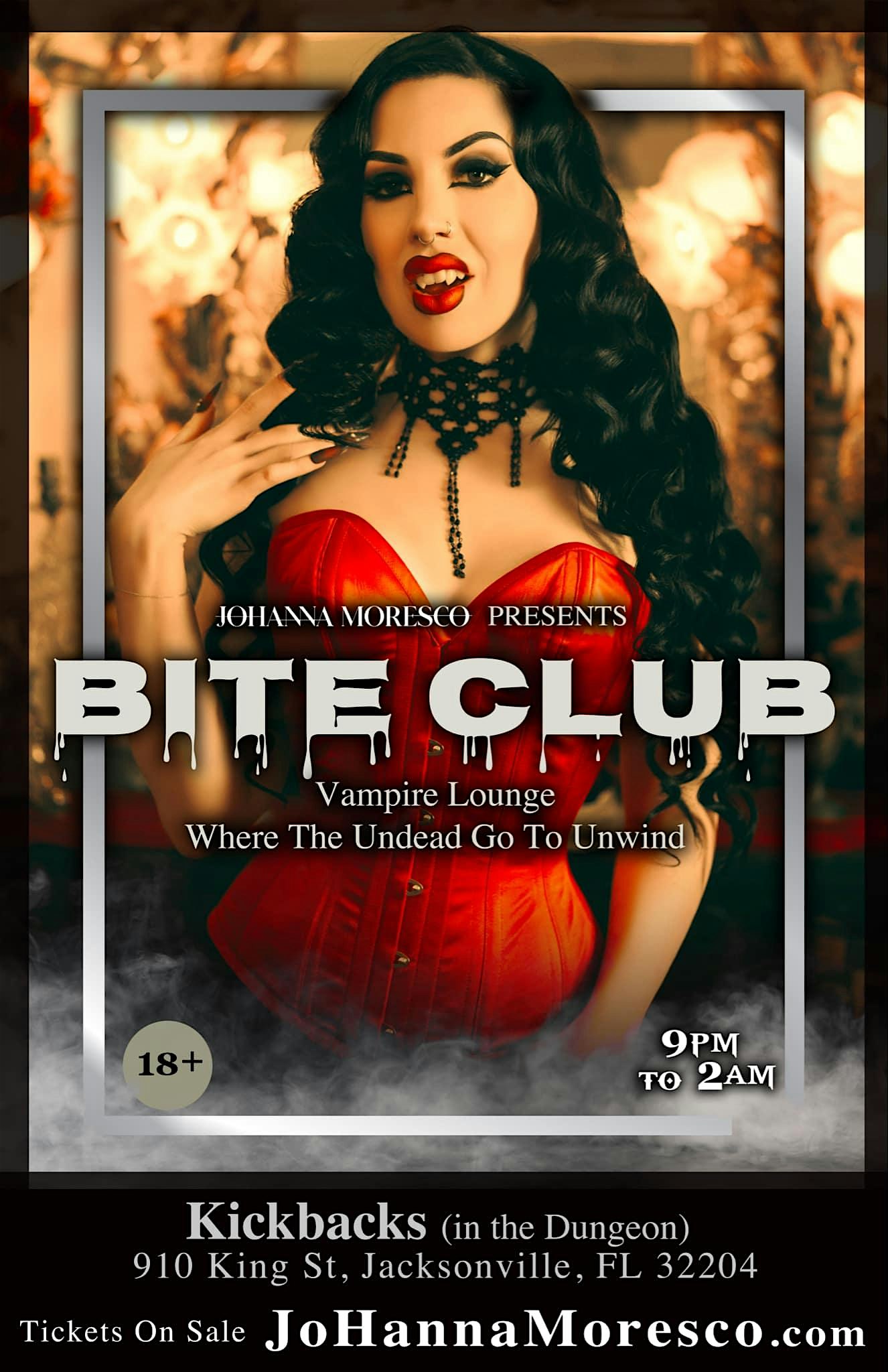 Bite Club Vampire Lounge at Kickbacks Gastropub (In the Dungeon) – Jacksonville, FL