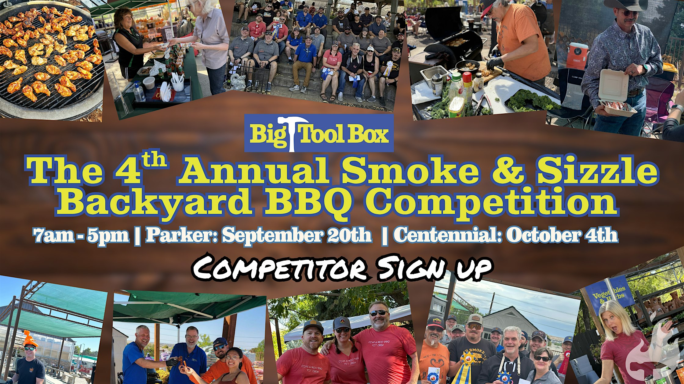 4th Annual Smoke & Sizzle Backyard BBQ Competition – Parker at 19850 Cockriel Dr – Parker, CO