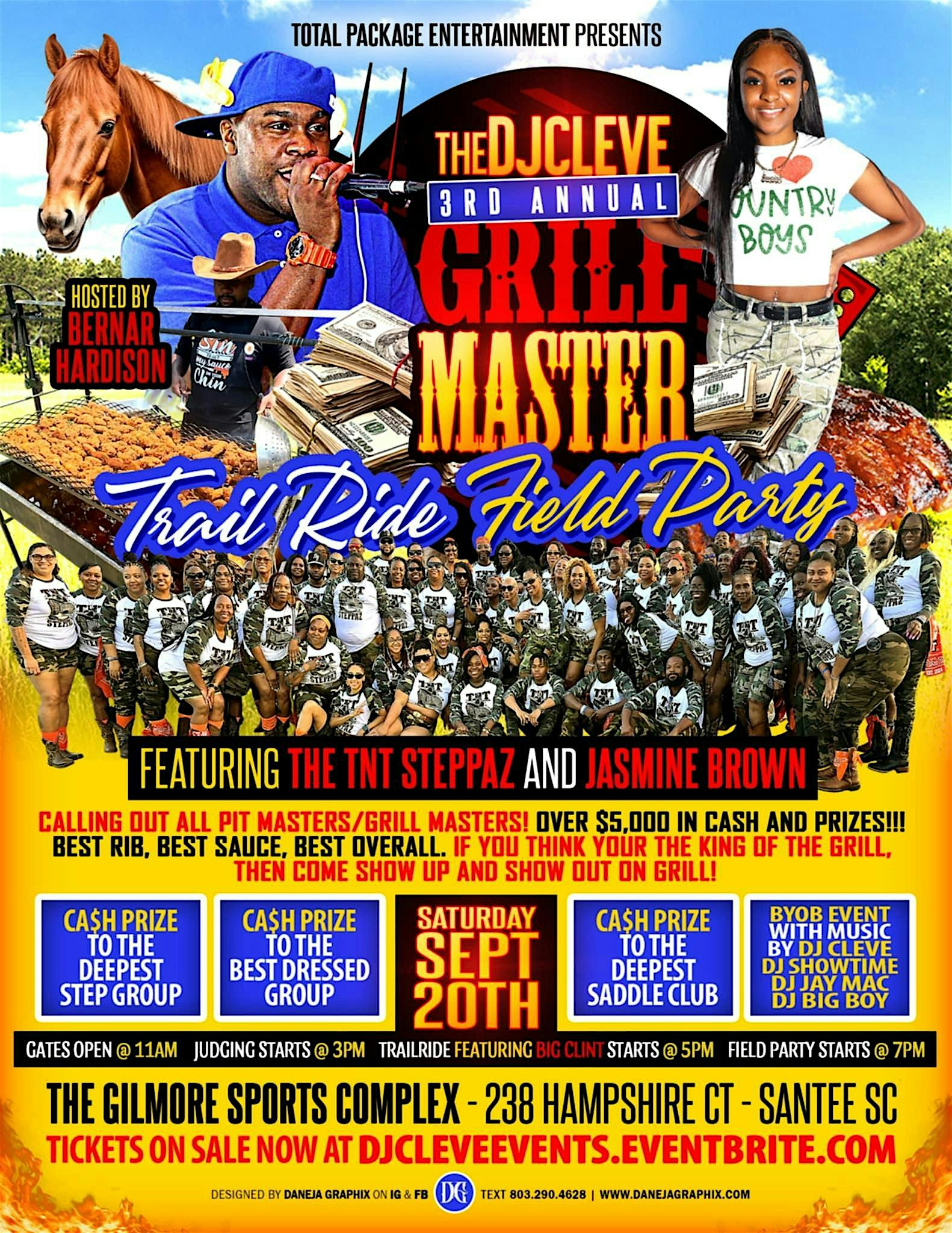 Dj Cleve Grill Master Trail Ride/Field Party at Gilmore Sports Complex – Santee, SC