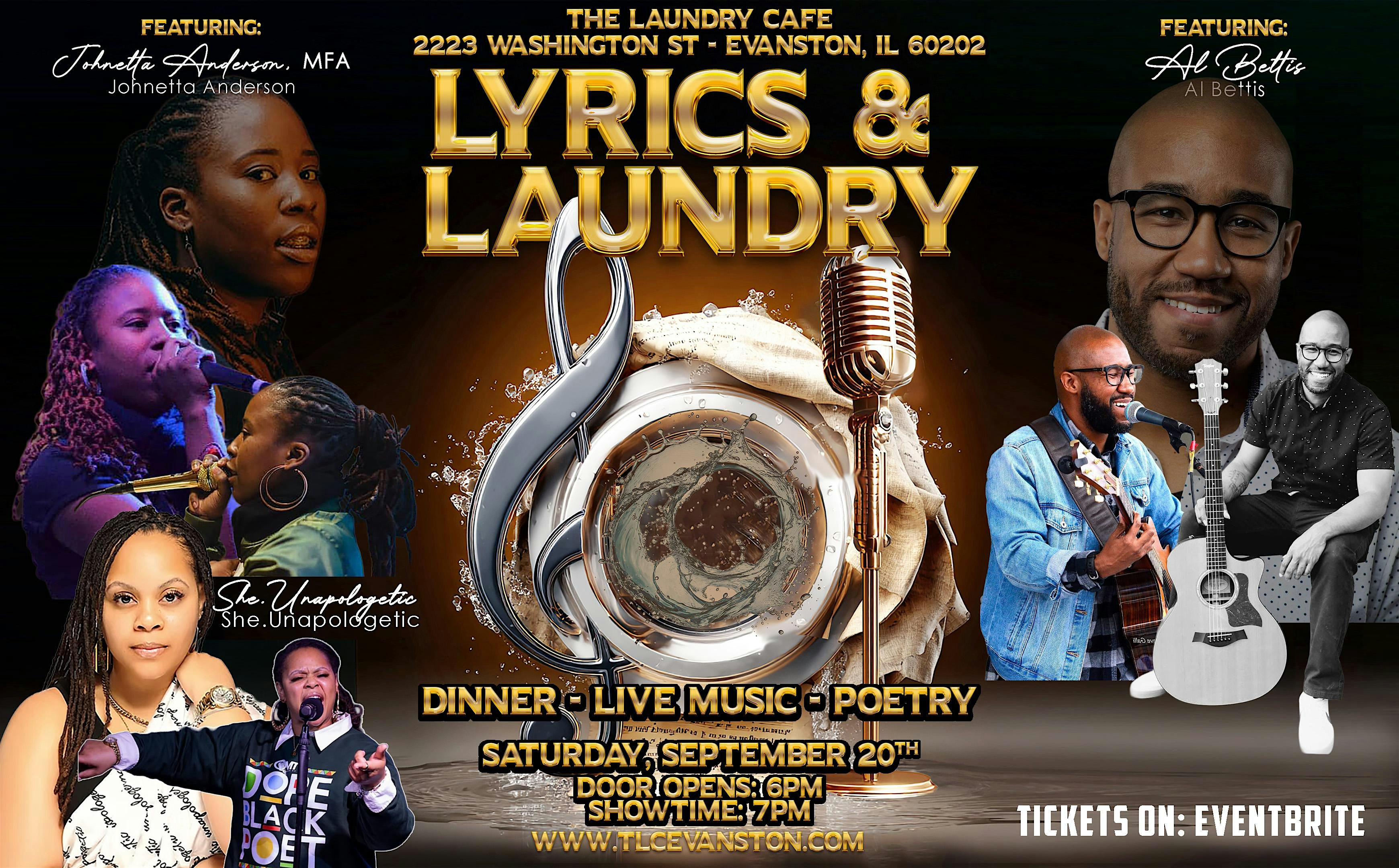 Lyrics & Laundry @ The Laundry Cafe at The Laundry Cafe – Evanston – Evanston, IL