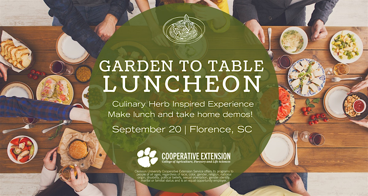 Garden to Table Luncheon at The Farm at Florence One – Florence, SC