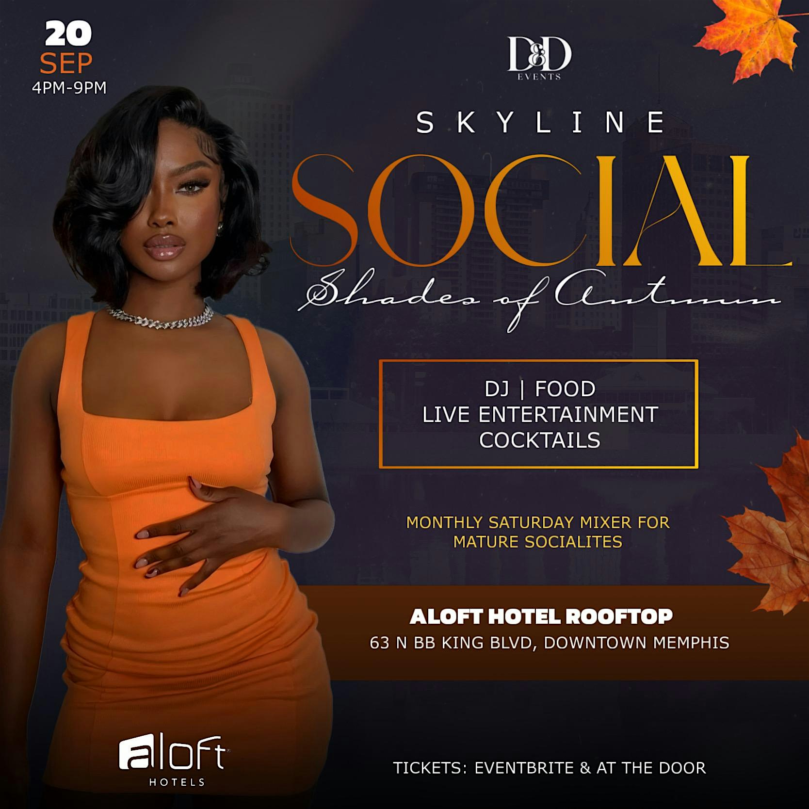 Skyline Social Rooftop Party at Aloft Memphis Downtown – Memphis, TN