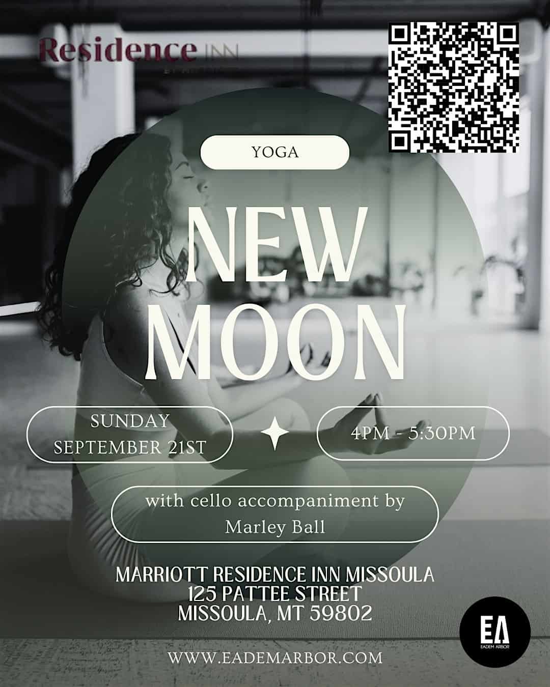 NEW MOON YOGA W/ CELLO ACCOMPANIMENT at Residence Inn Missoula Downtown – Missoula, MT