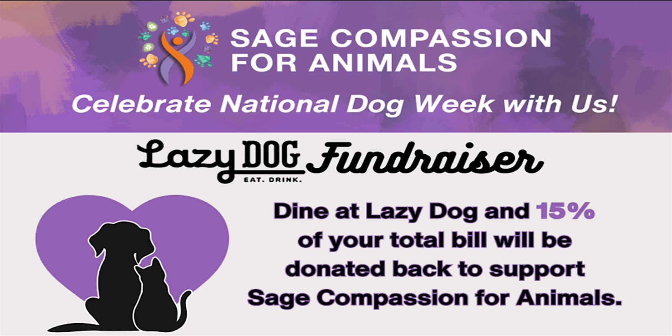 Lazy Dog Fundraiser at 19359 Stevens Creek Blvd – Cupertino, CA