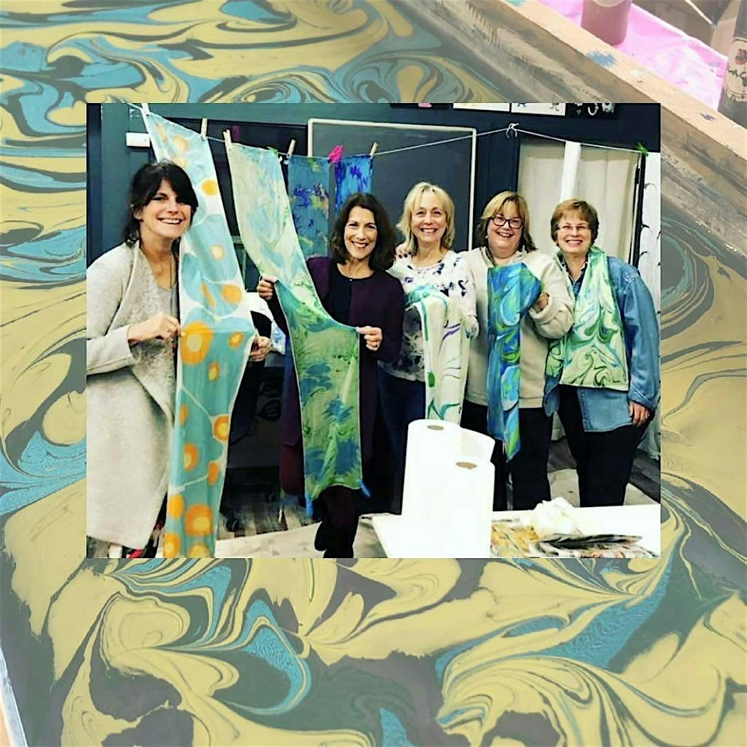 Silk Marbling at Uva Wine Bar! FALL SALE! at Uva Wine Bar – Mashpee, MA
