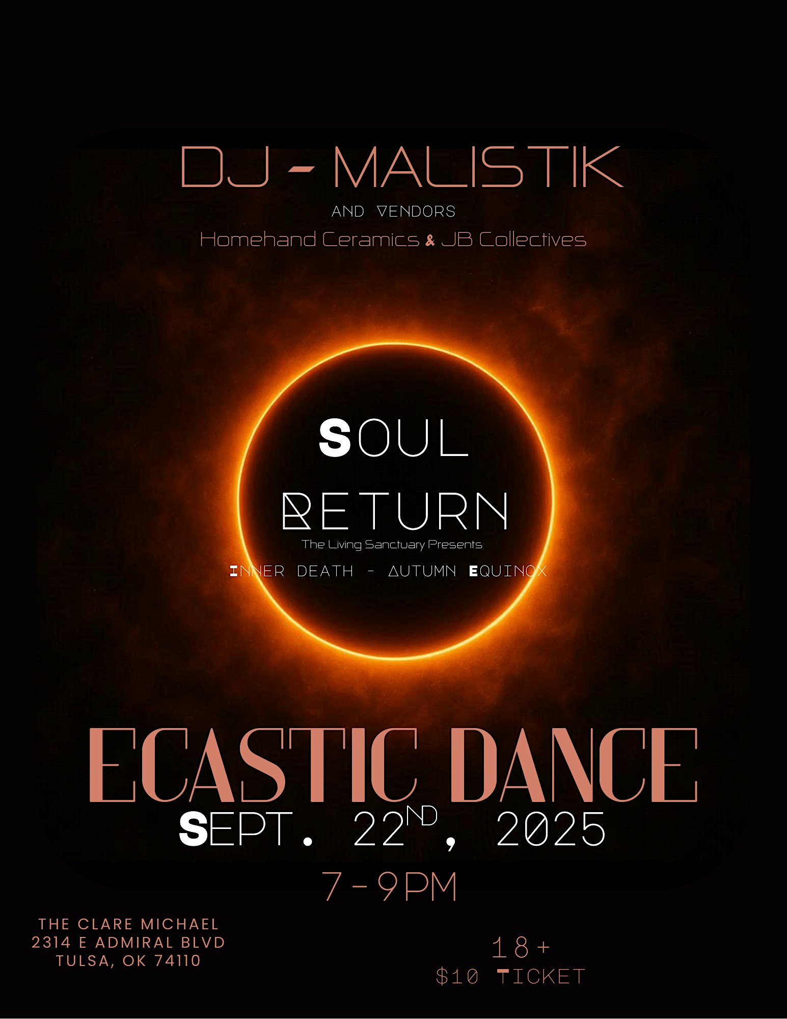 Soul Return Ecstatic Dance at The Clare Michael – Tulsa, OK
