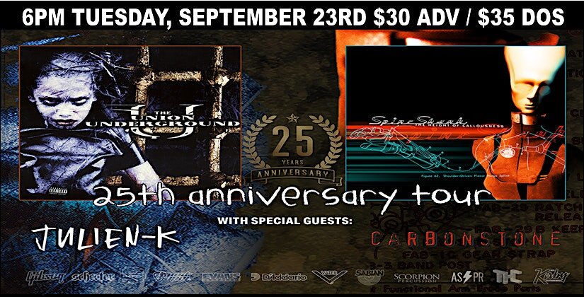 The Union Underground / Spineshank / Julien-K / Carbon Stone at Bigs Bar at Bigs Bar – Sioux Falls, SD