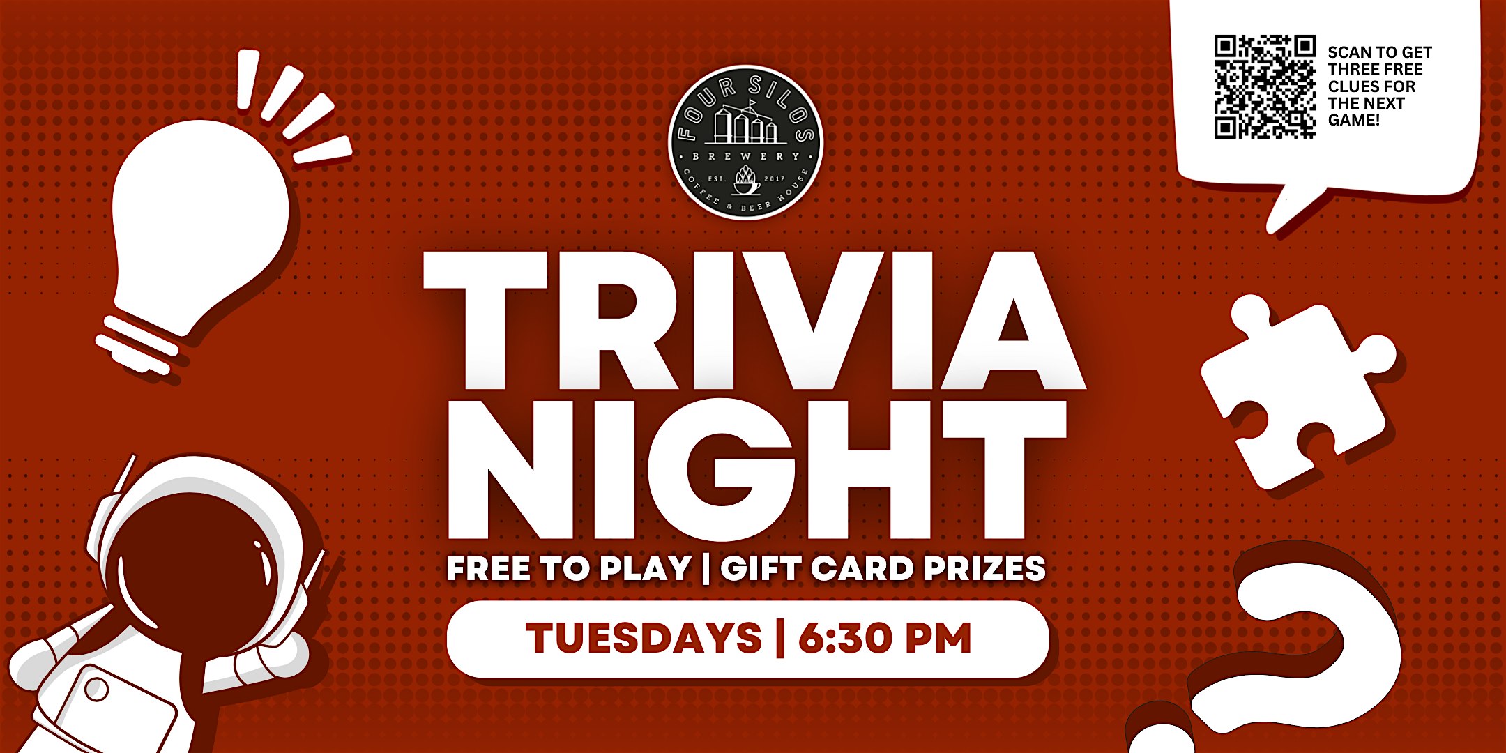 Trivia Night at Four Silos Craft Coffee & Beer House at Four Silos Craft Coffee & Beer House – Gilbert, AZ