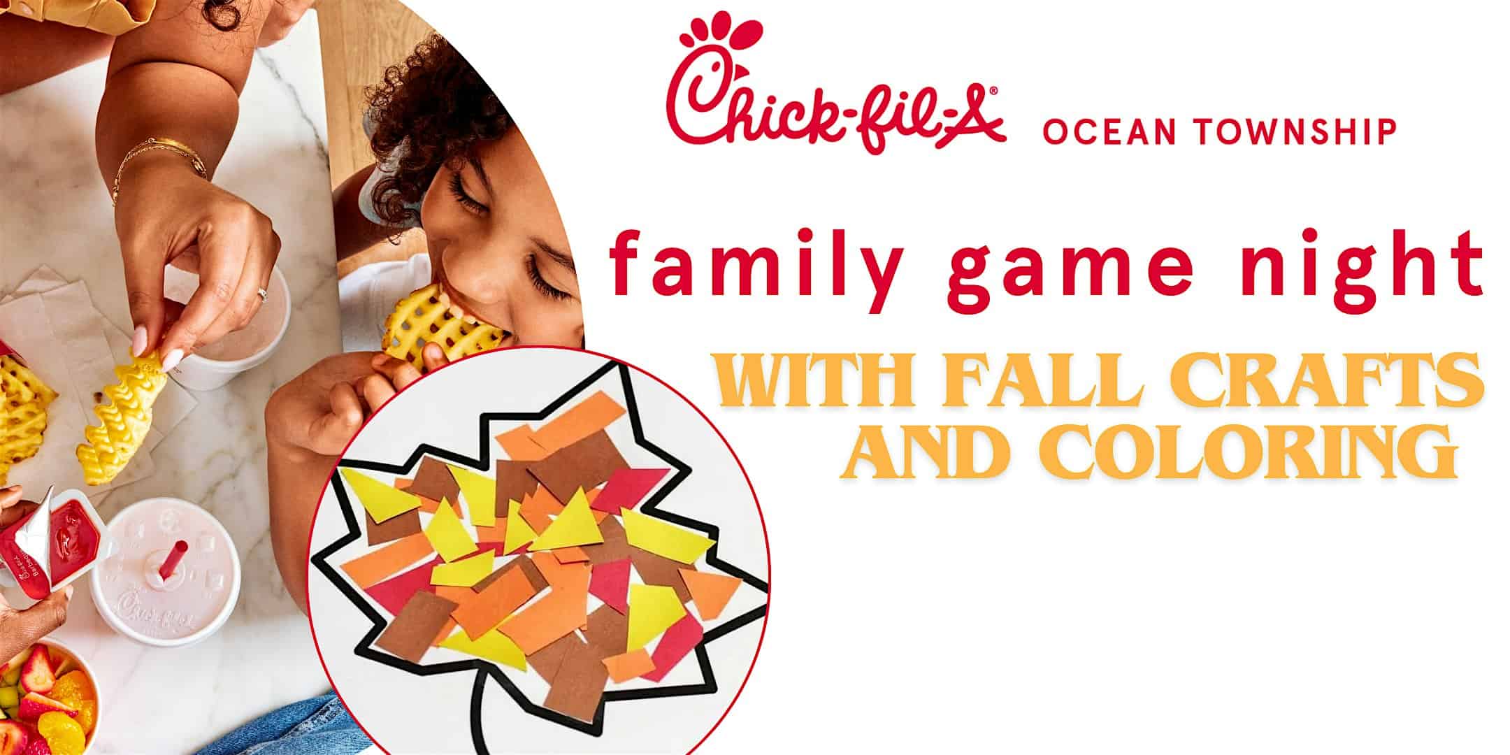 Family Game Night with Fall Activities at Chick-fil-A, New Jersey 35, Ocean Township, Oakhurst, NJ, USA – Ocean Township, NJ