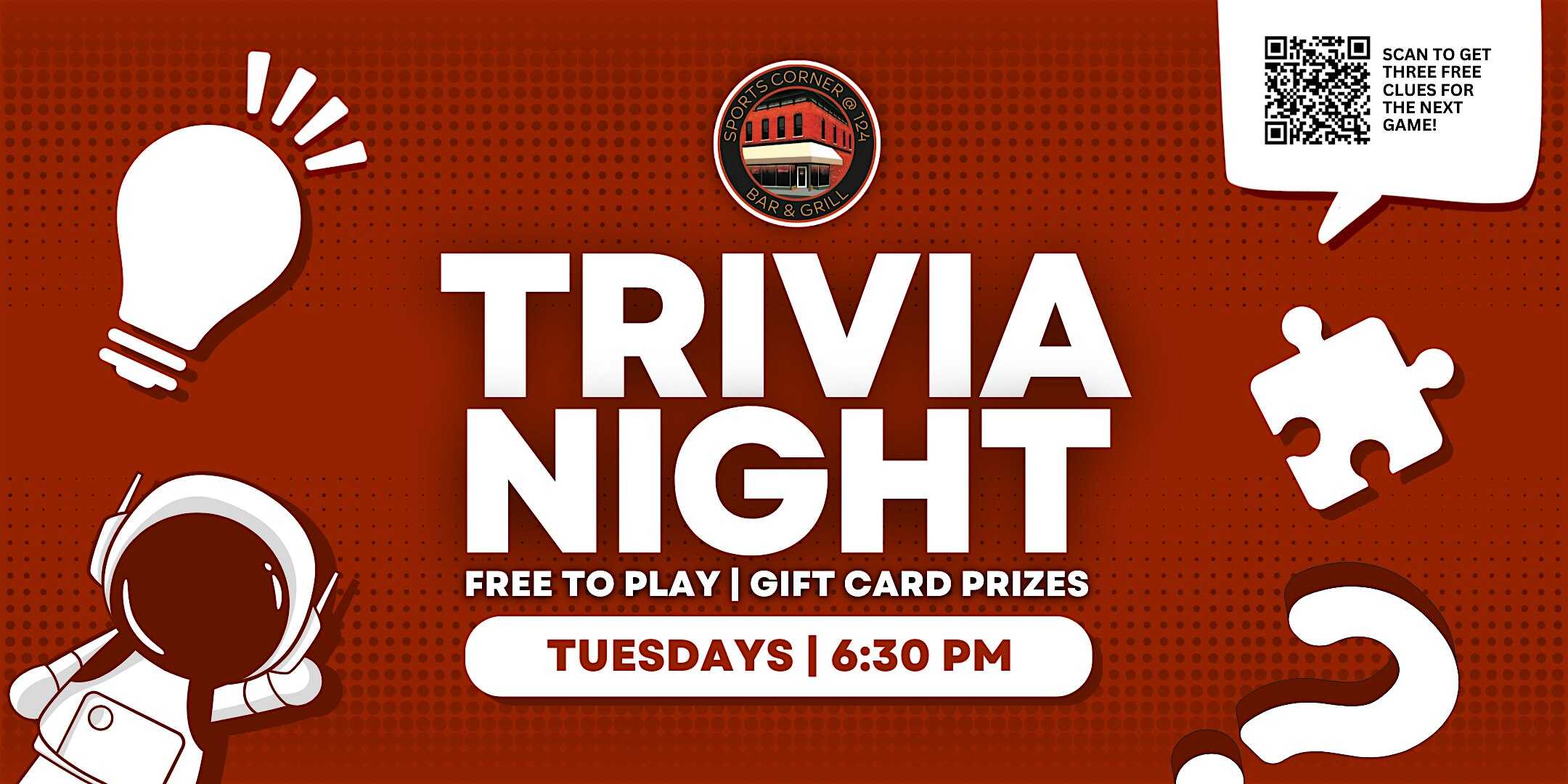 Trivia Night at Sports Corner at 124 at 124 N Randolph St – Macomb, IL