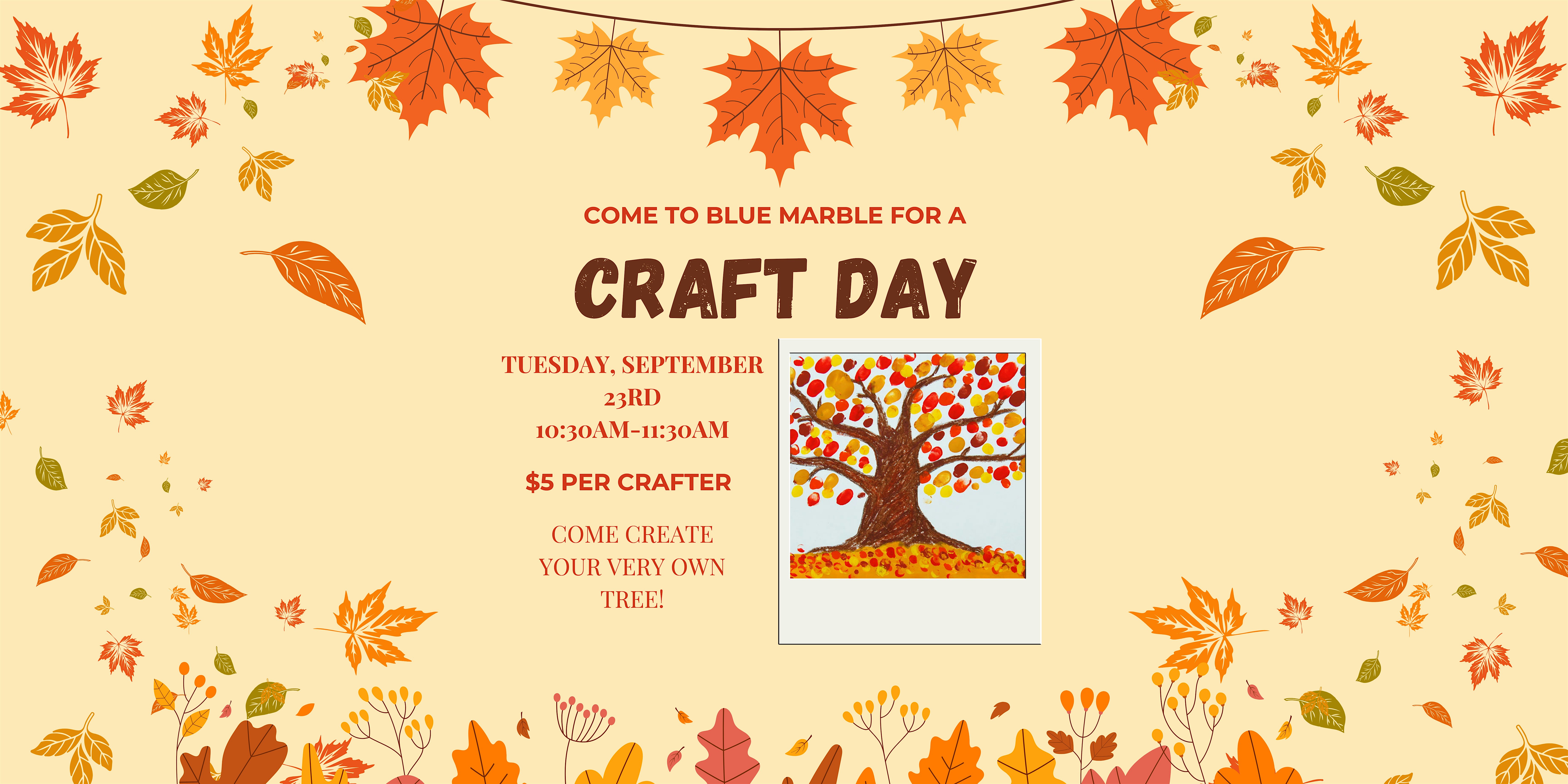 Fall Season Craft Day at Blue Marble Books – Ft. Thomas, KY