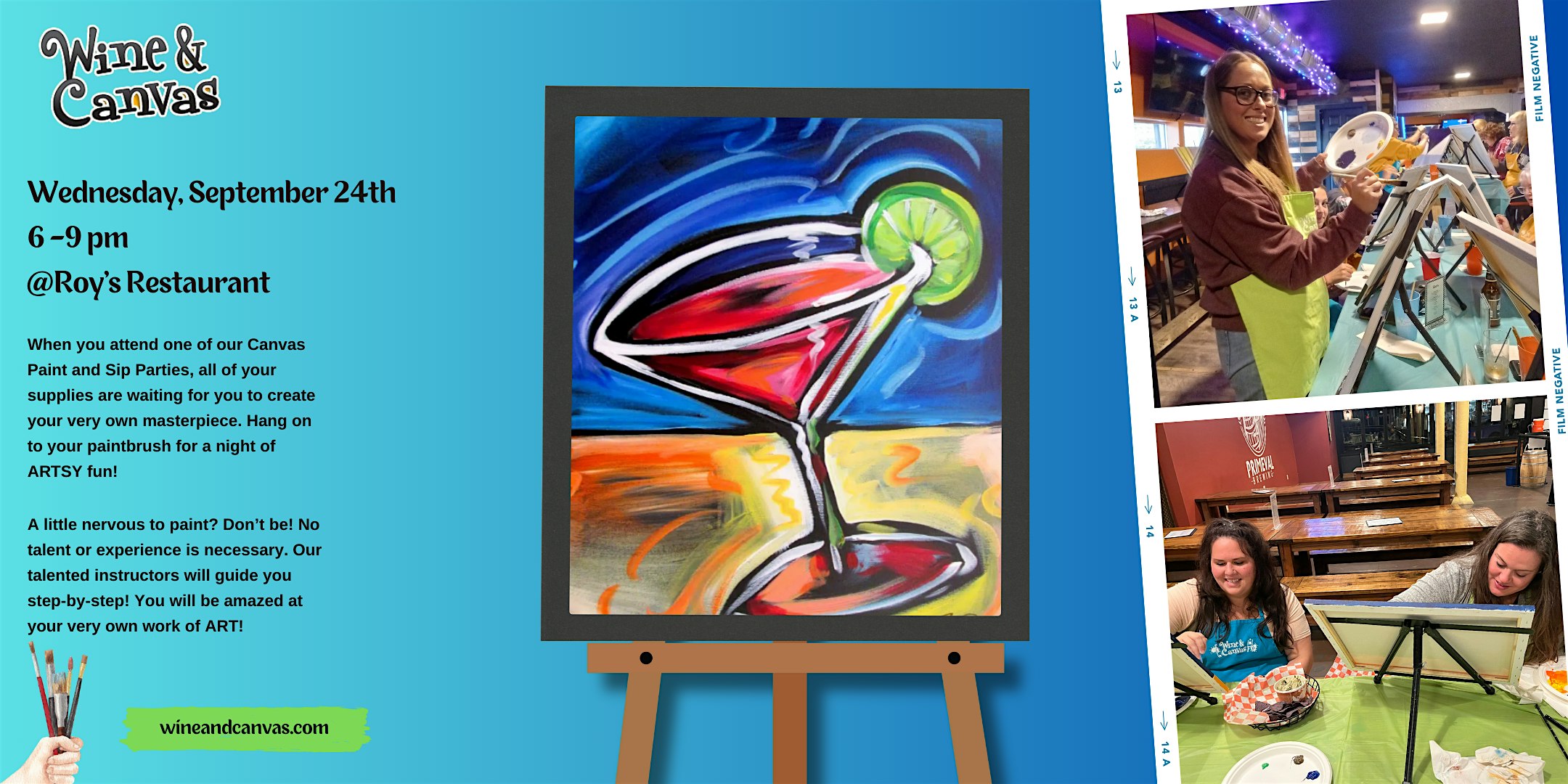 Bonita Springs Paint n Sip – Cosmo at Roy’s Restaurant – Bonita Springs, FL