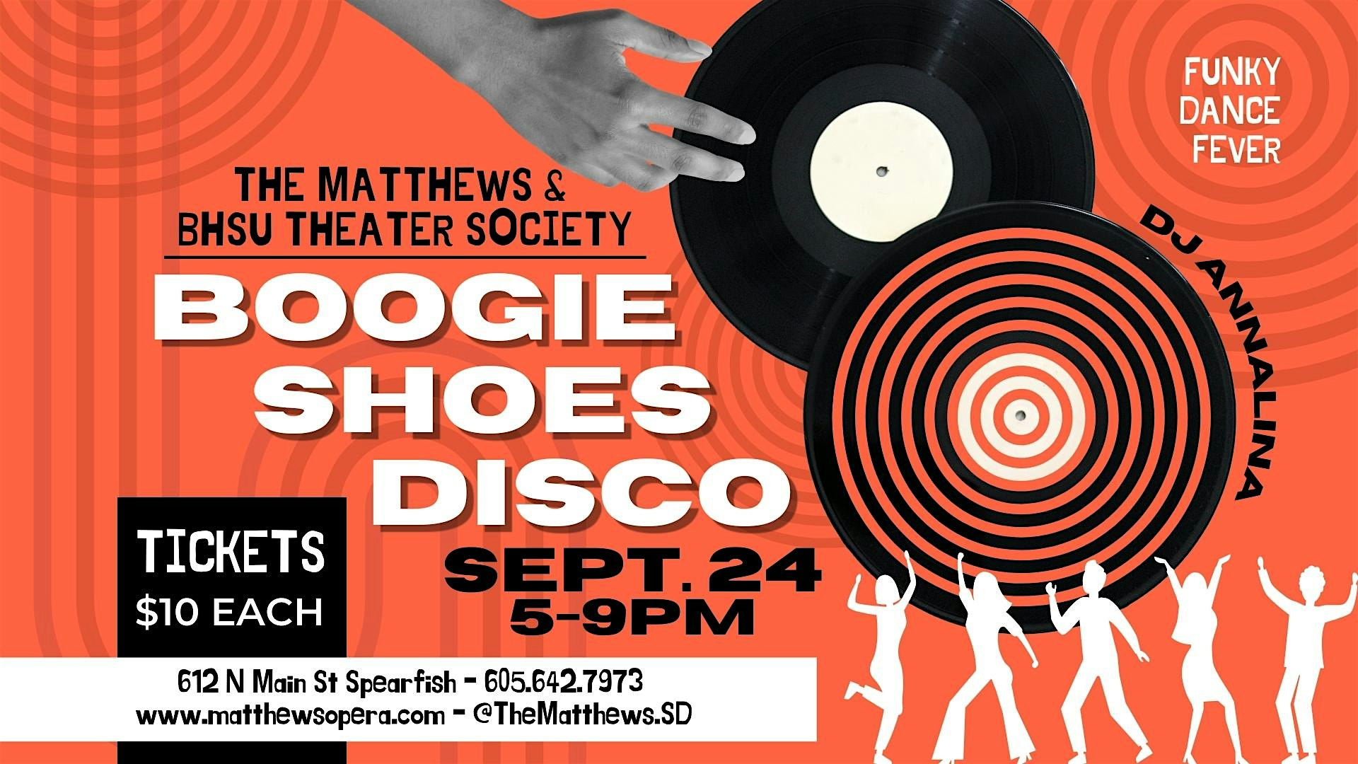 Boogie Shoes Disco at The Matthews (Opera House & Arts Center) – Spearfish, SD
