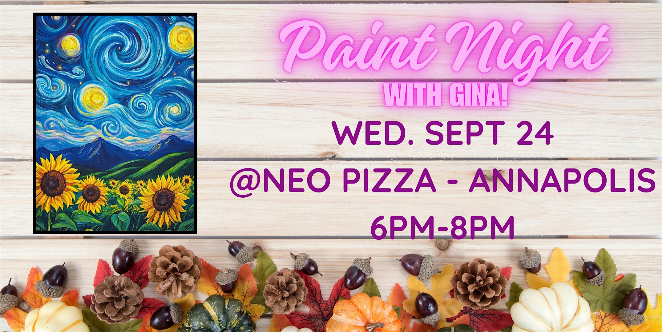 Paint Night @ NEO PIZZA – Annapolis at Neo Pizza & Taphouse – Annapolis, MD